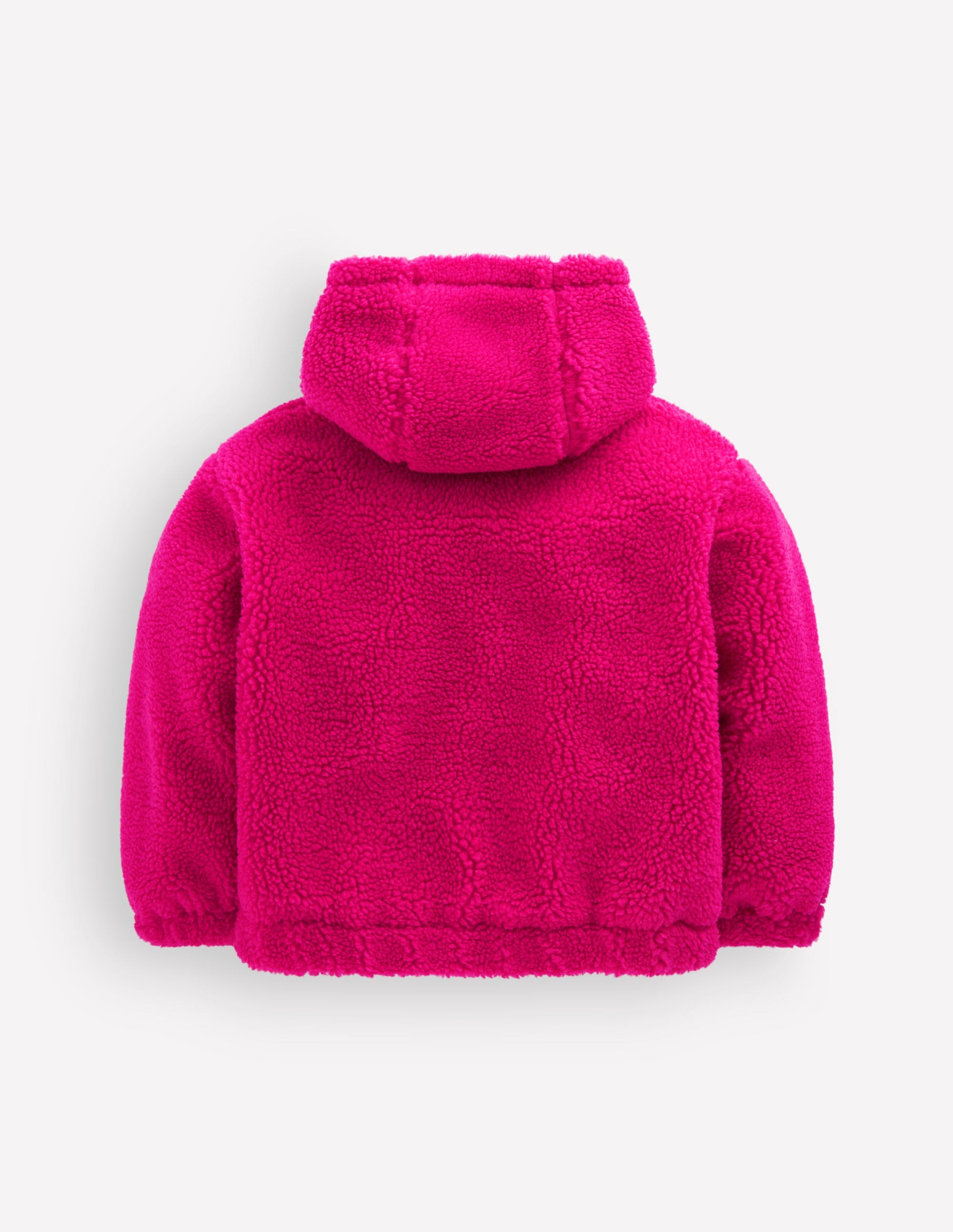 Relaxed Borg Zip-Through-Fuchsia Purple-2