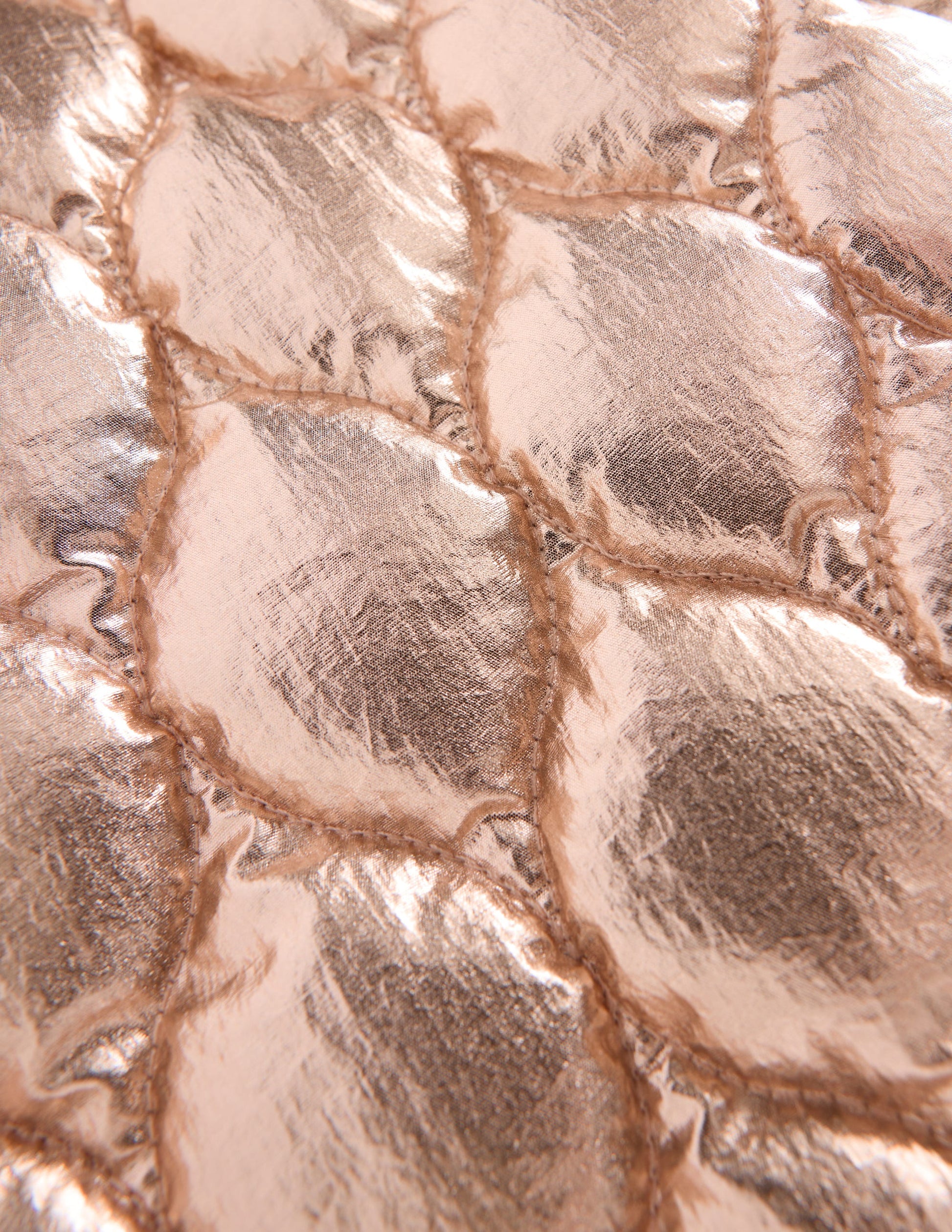 Quilted Bomber Jacket-Gold Metallic-4