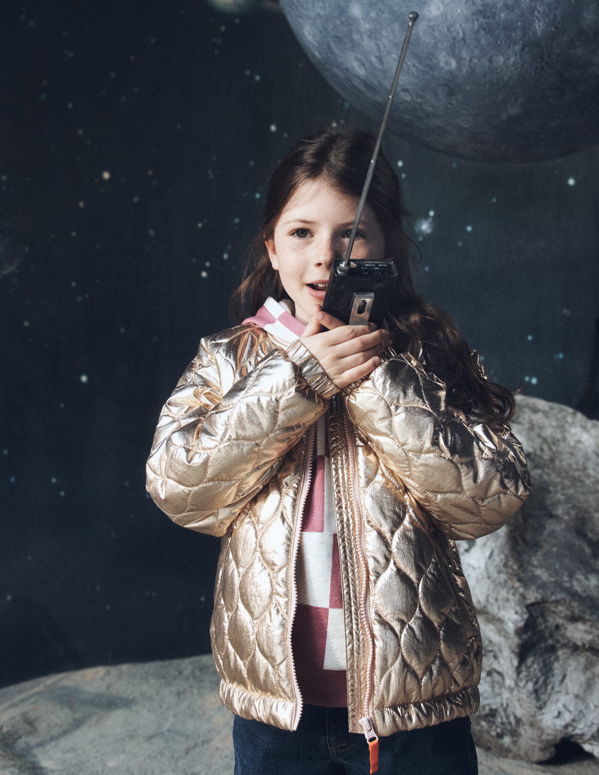 Quilted Bomber Jacket-Gold Metallic - Image 4