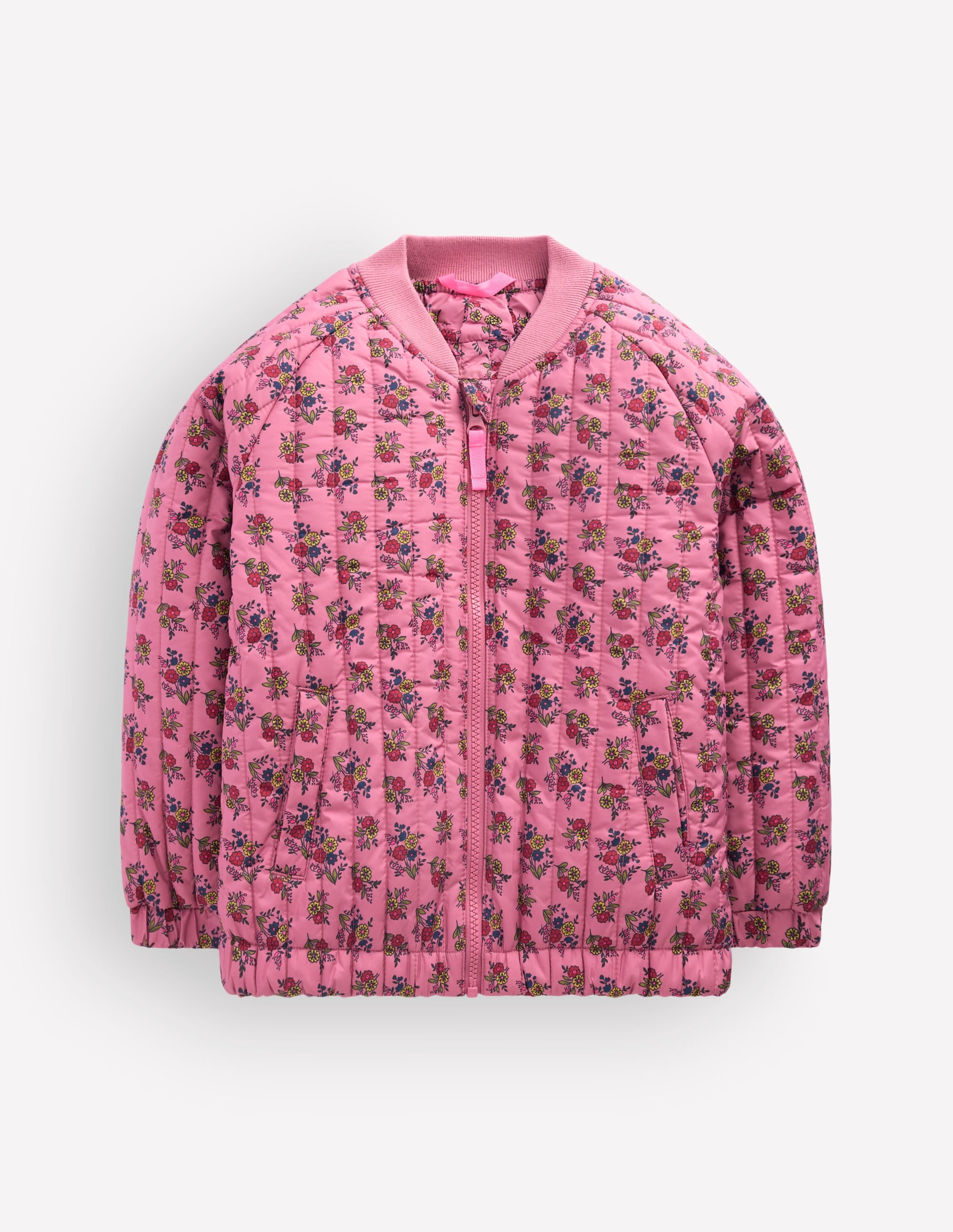 Quilted Bomber Jacket-Vintage Rose Sprouting Garden - Image 1