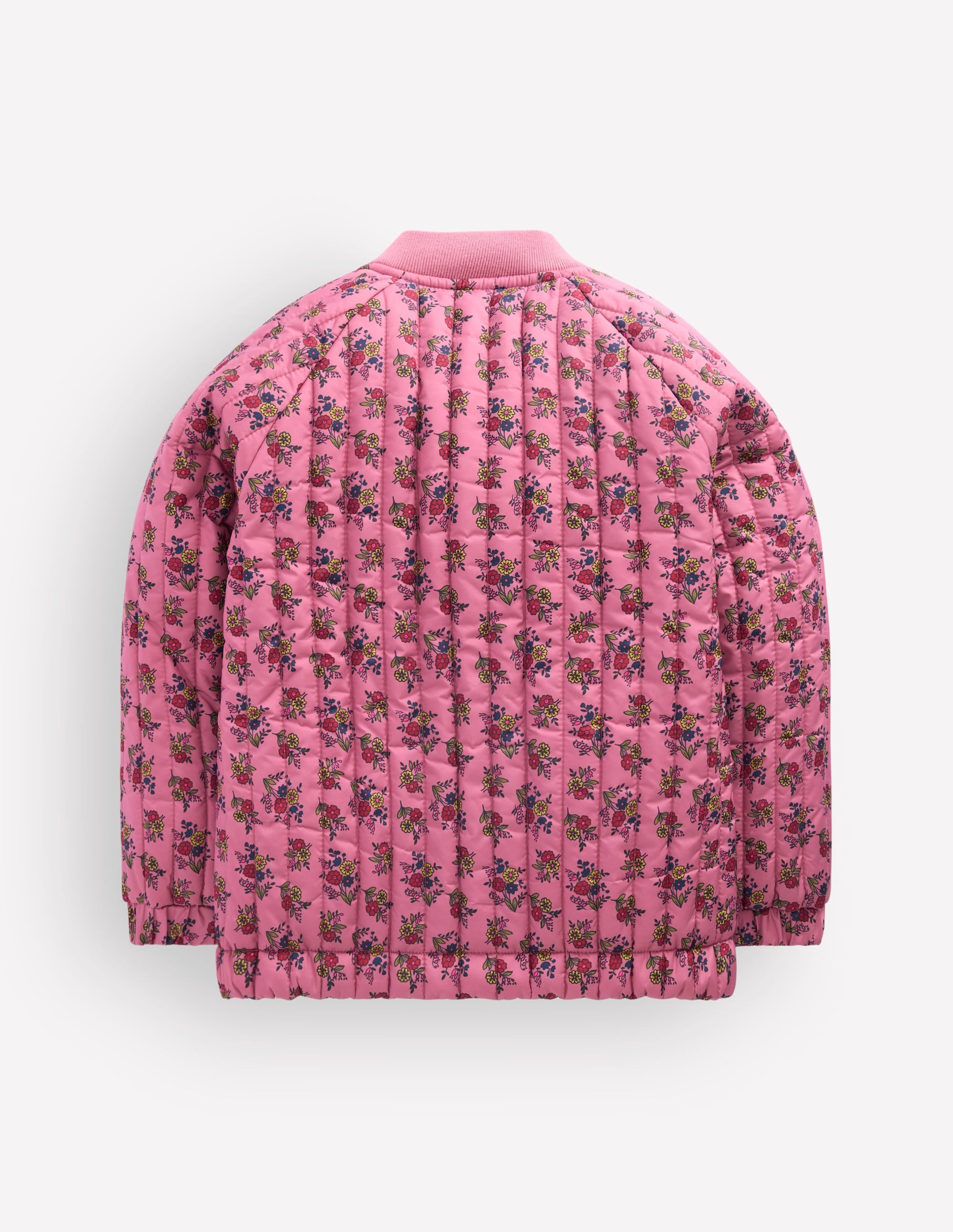 Quilted Bomber Jacket-Vintage Rose Sprouting Garden - Image 2