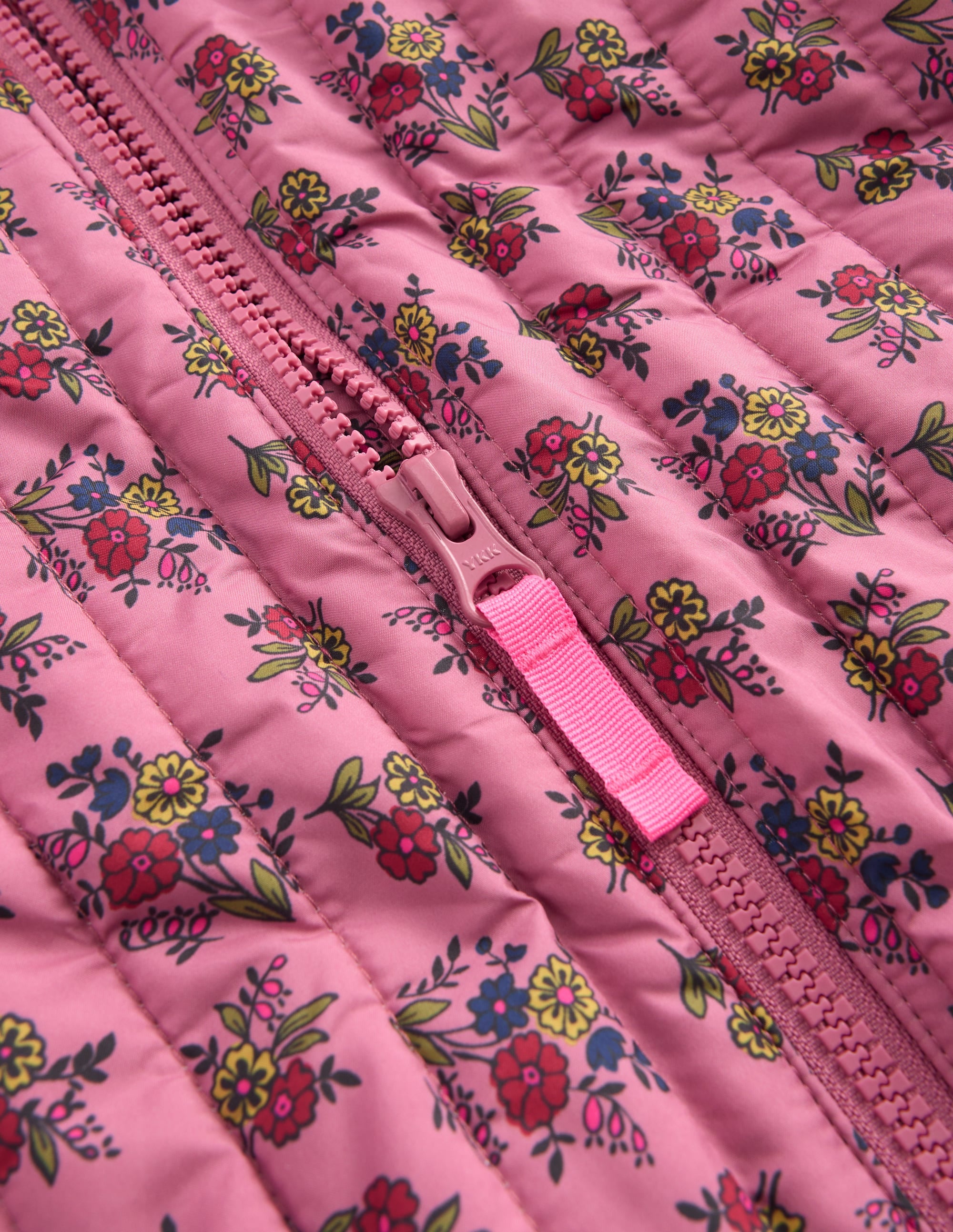 Quilted Bomber Jacket-Vintage Rose Sprouting Garden - Image 3