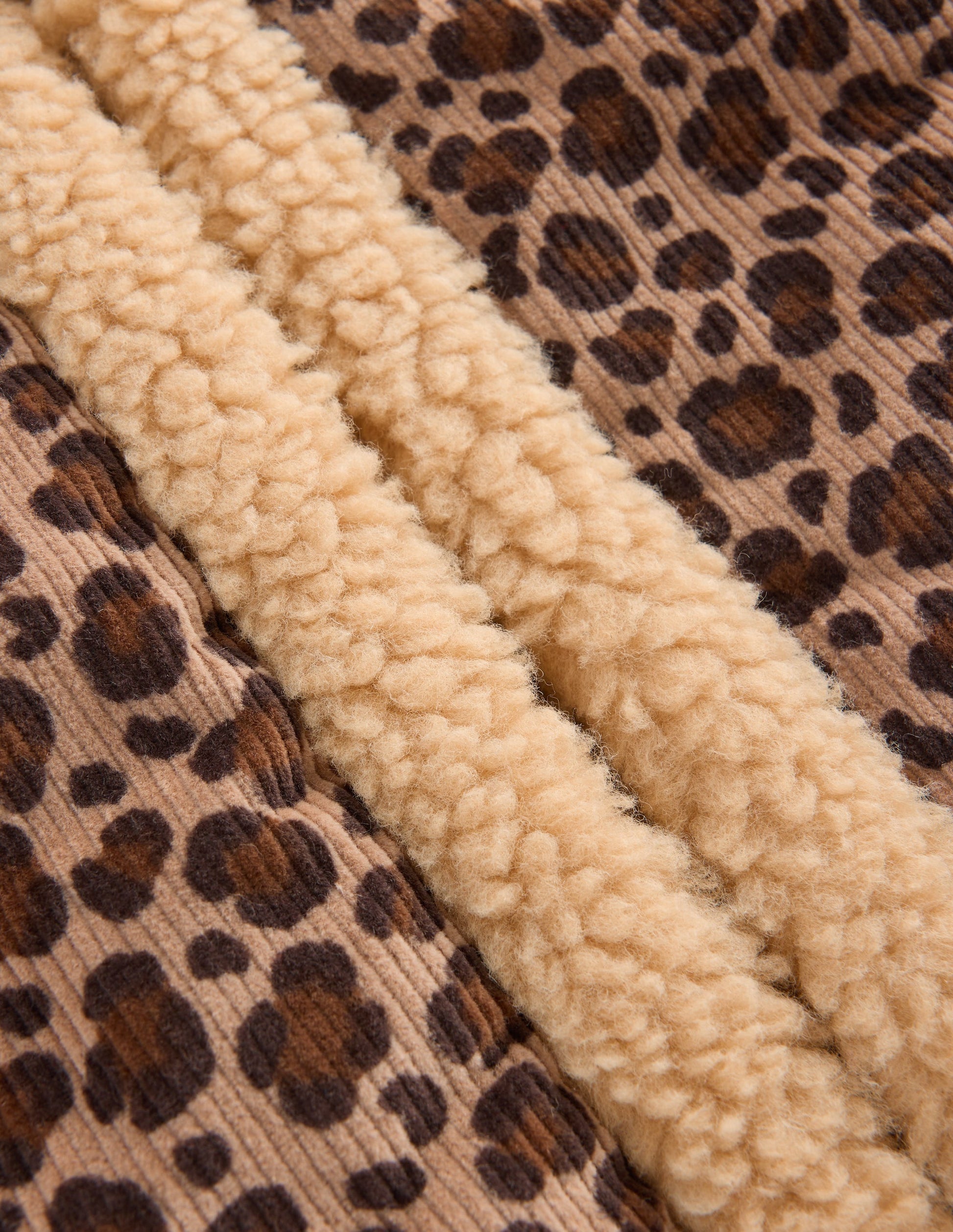 Borg Trim Gilet-Brown Leopard-3