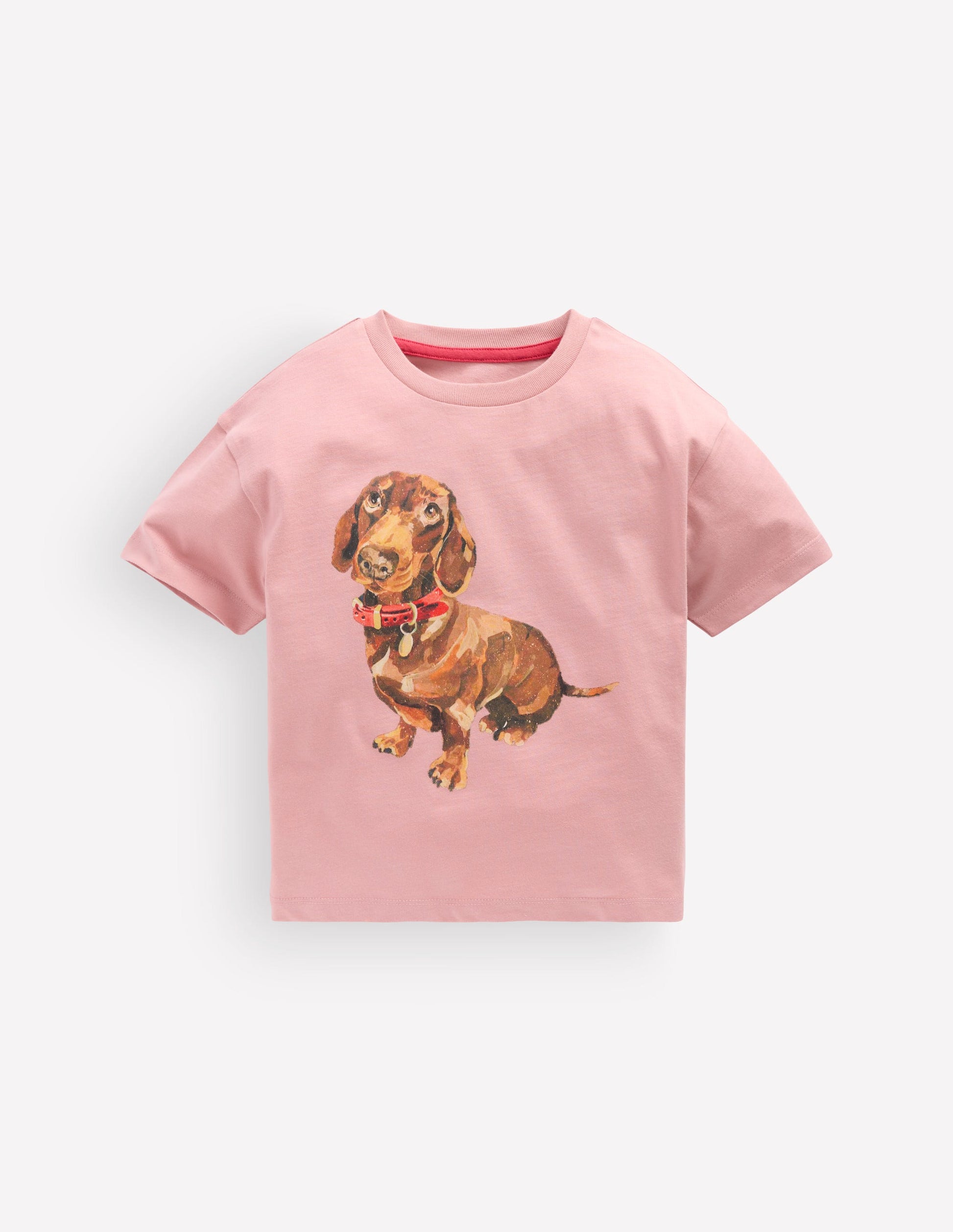 Short Sleeve Printed T-shirt-ZEPHYR SAUSAGE DOG-1
