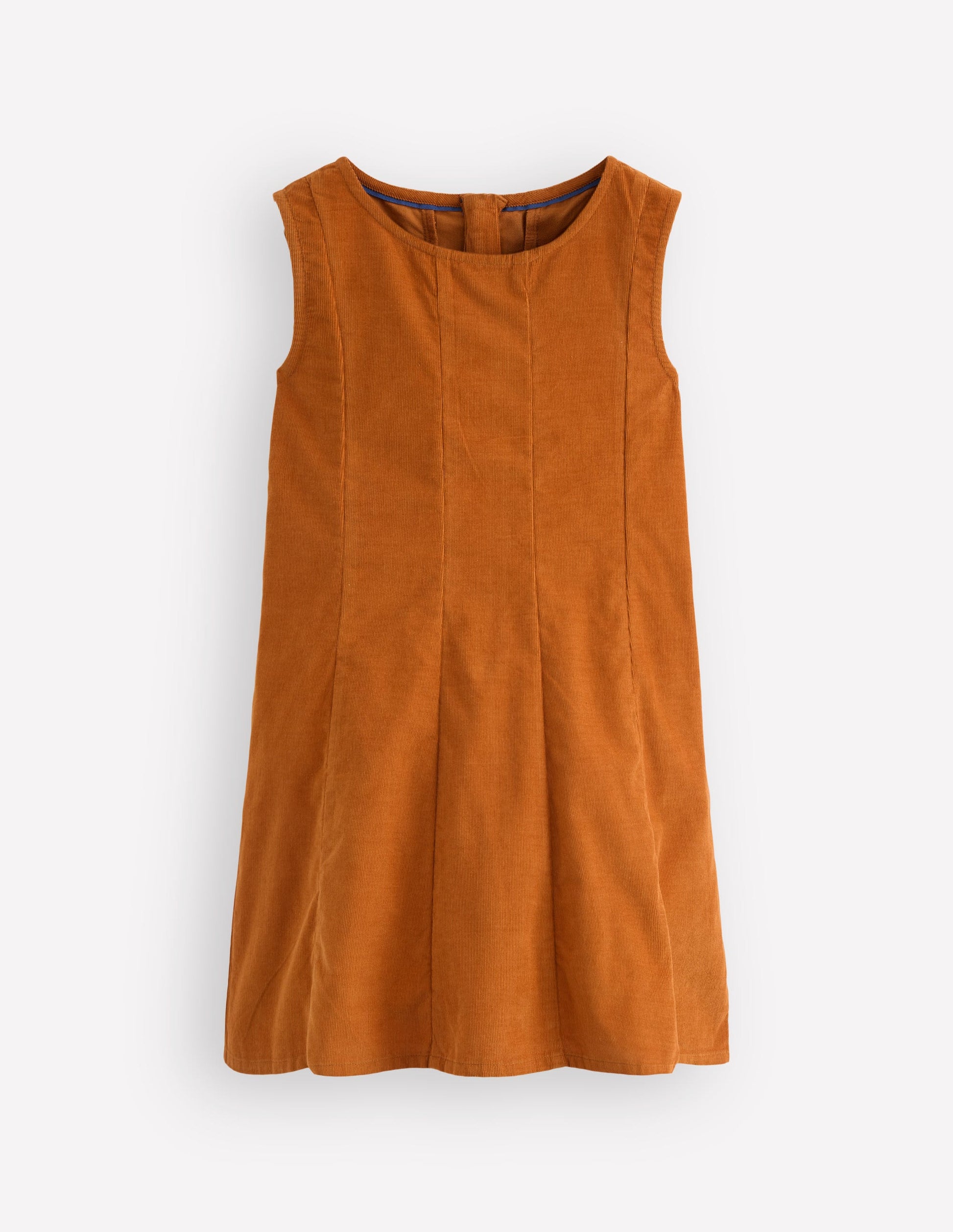 Willa Pinafore Dress-Cognac-1