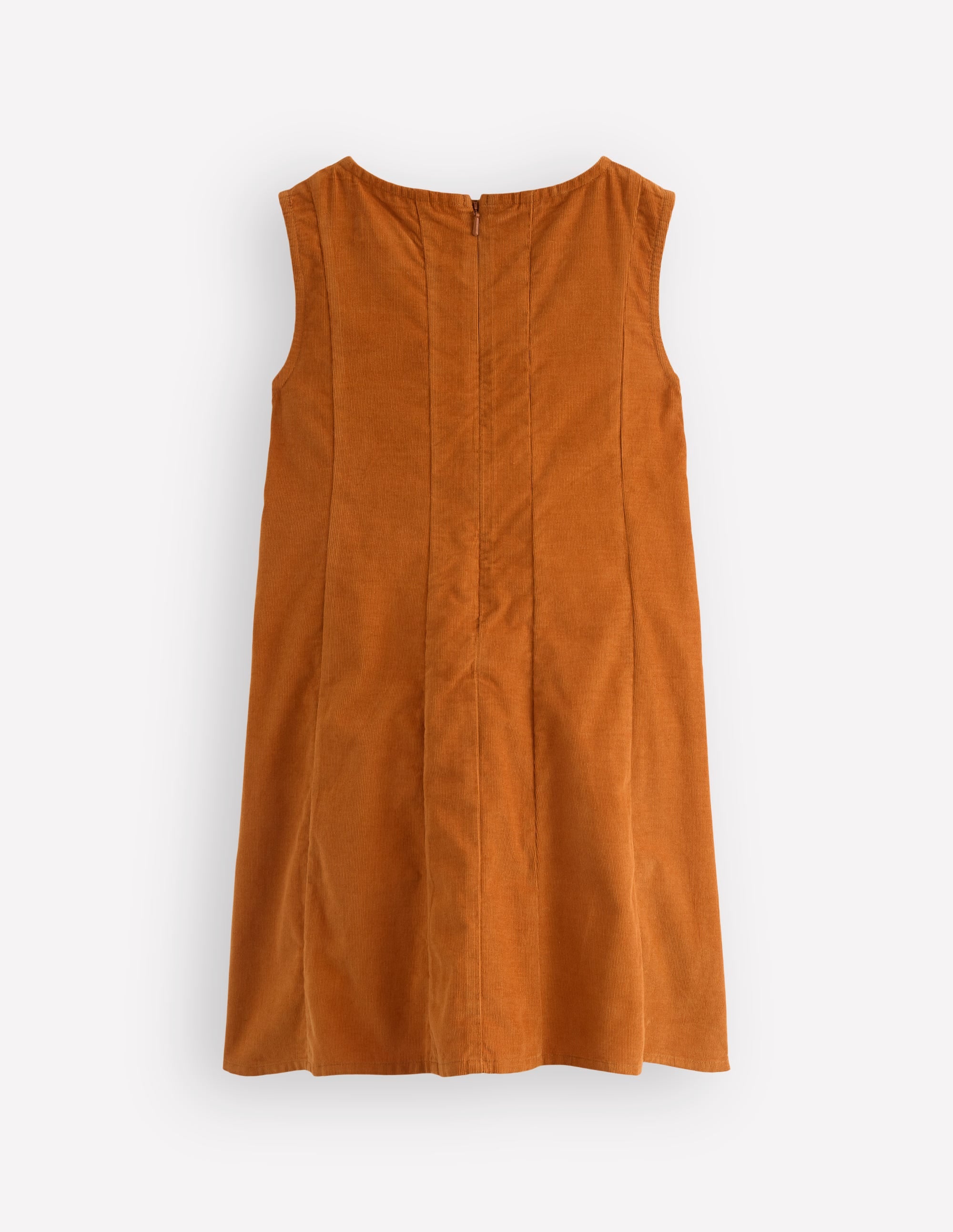 Willa Pinafore Dress-Cognac - Image 2