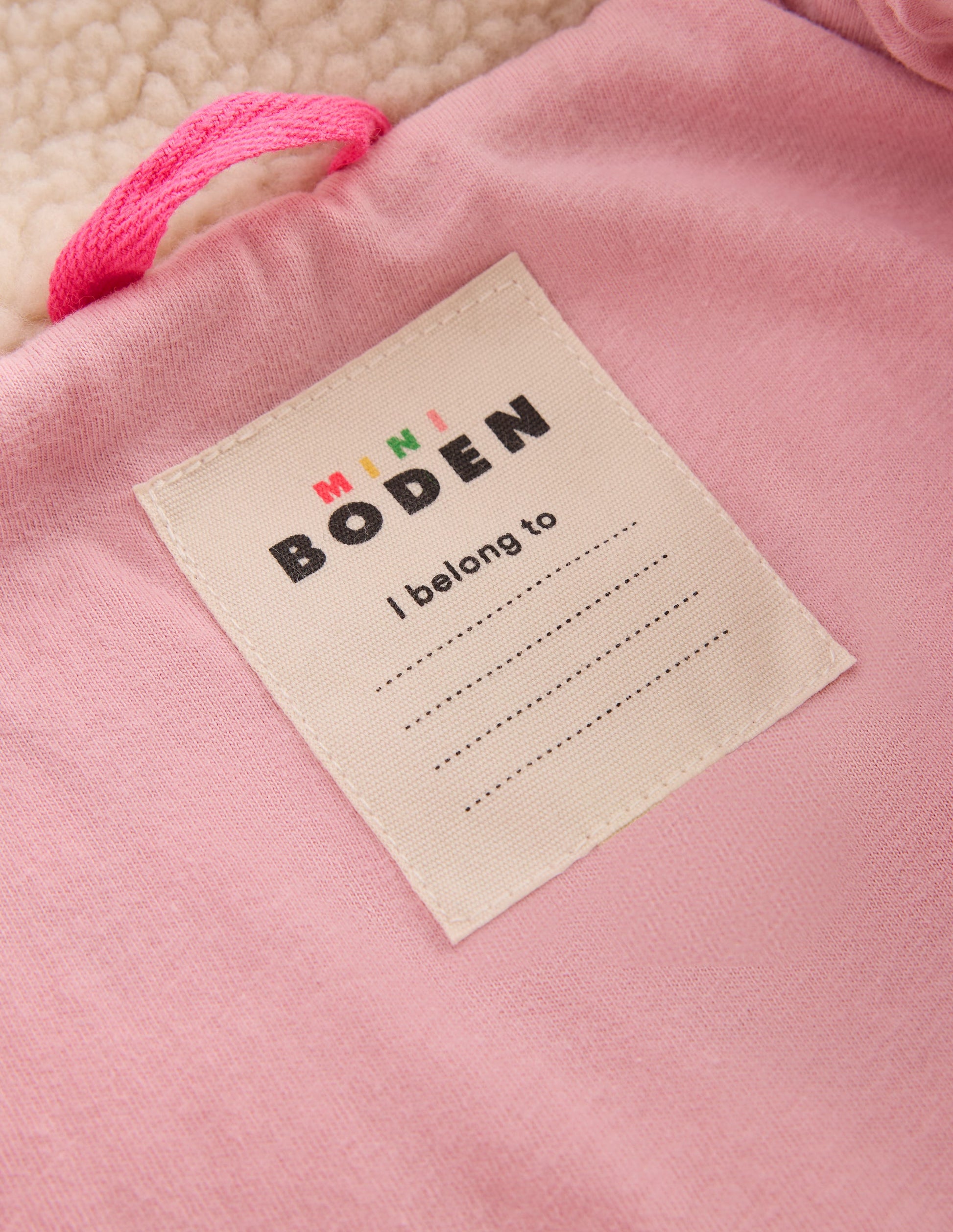 Collared Borg Jacket-Ivory Borg Logo-5