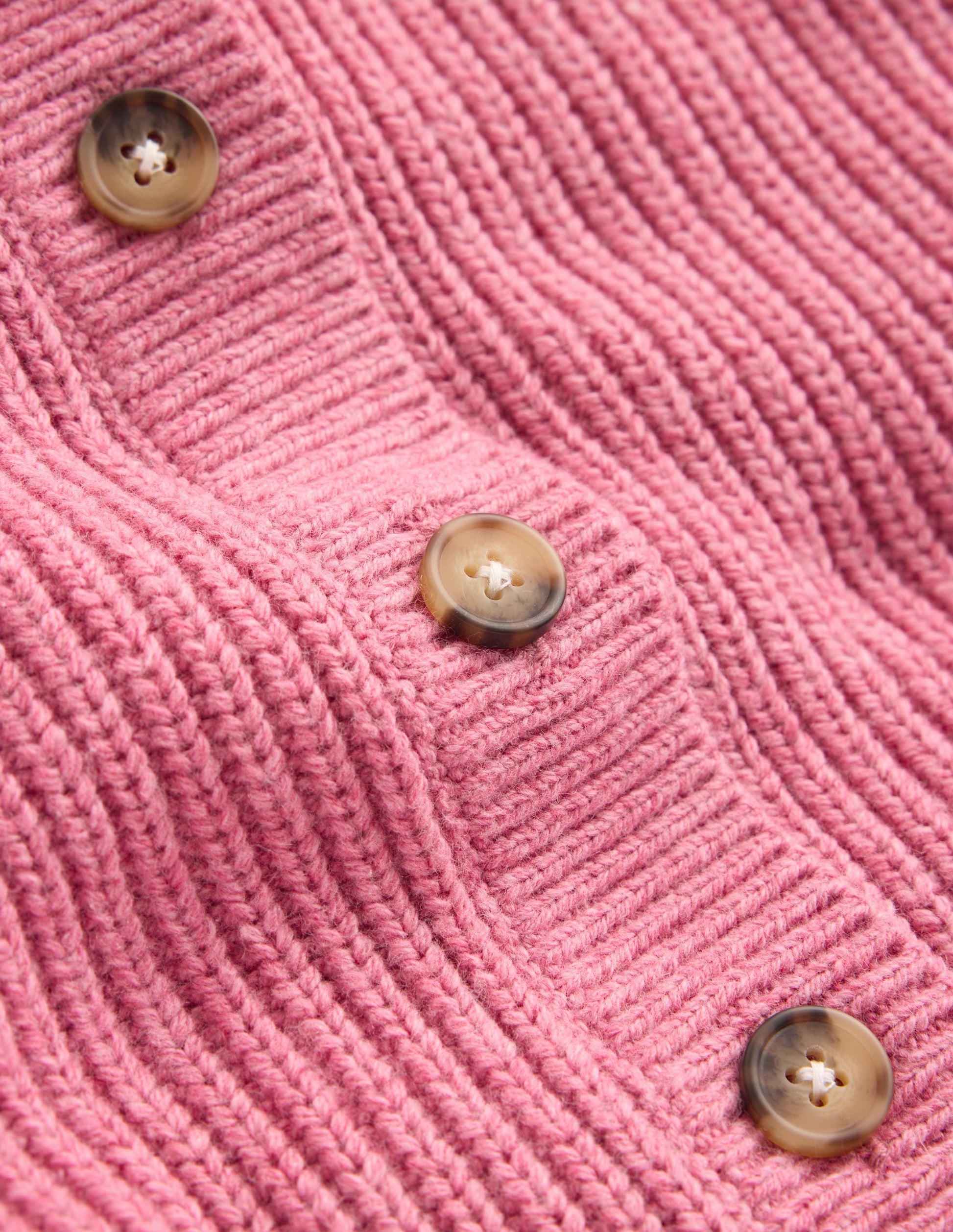 Chunky Everyday Cardigan-Pink Heather Marl-4
