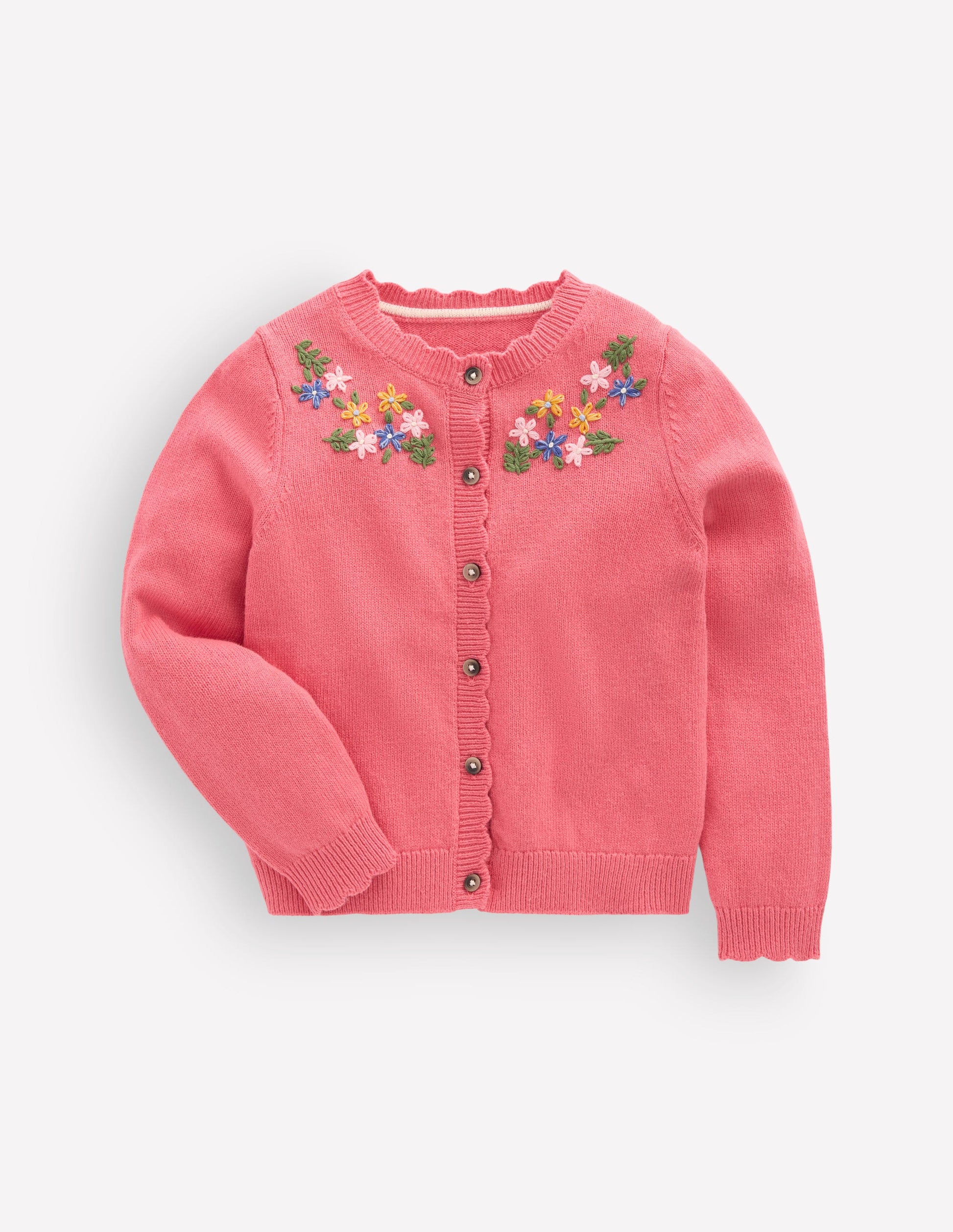 Pretty Embroidered Cardigan-Vintage Rose Floral Embroidery-2
