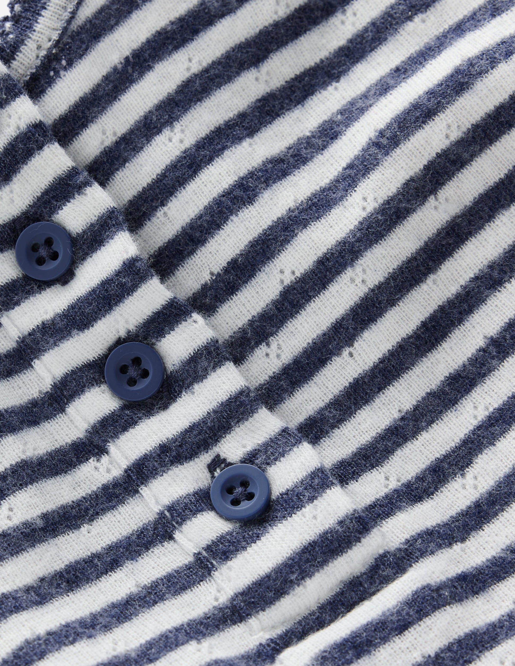 Long Sleeve Henley Top-Soft Ivory/ Navy Stripe-3