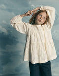 Tiered Woven Top-Soft Cream