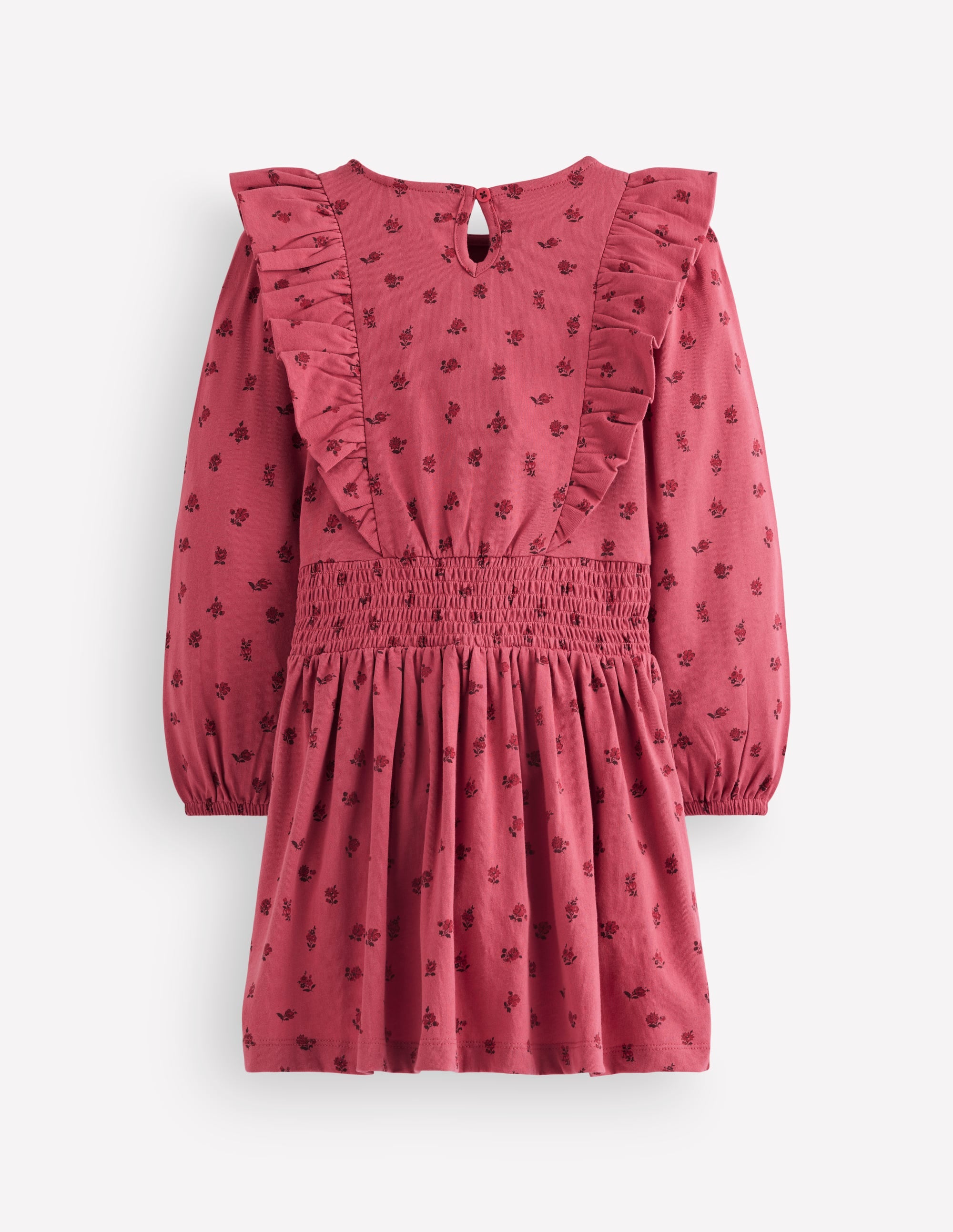 Suki Shirred Jersey Dress-Pink Bud Floral - Image 2