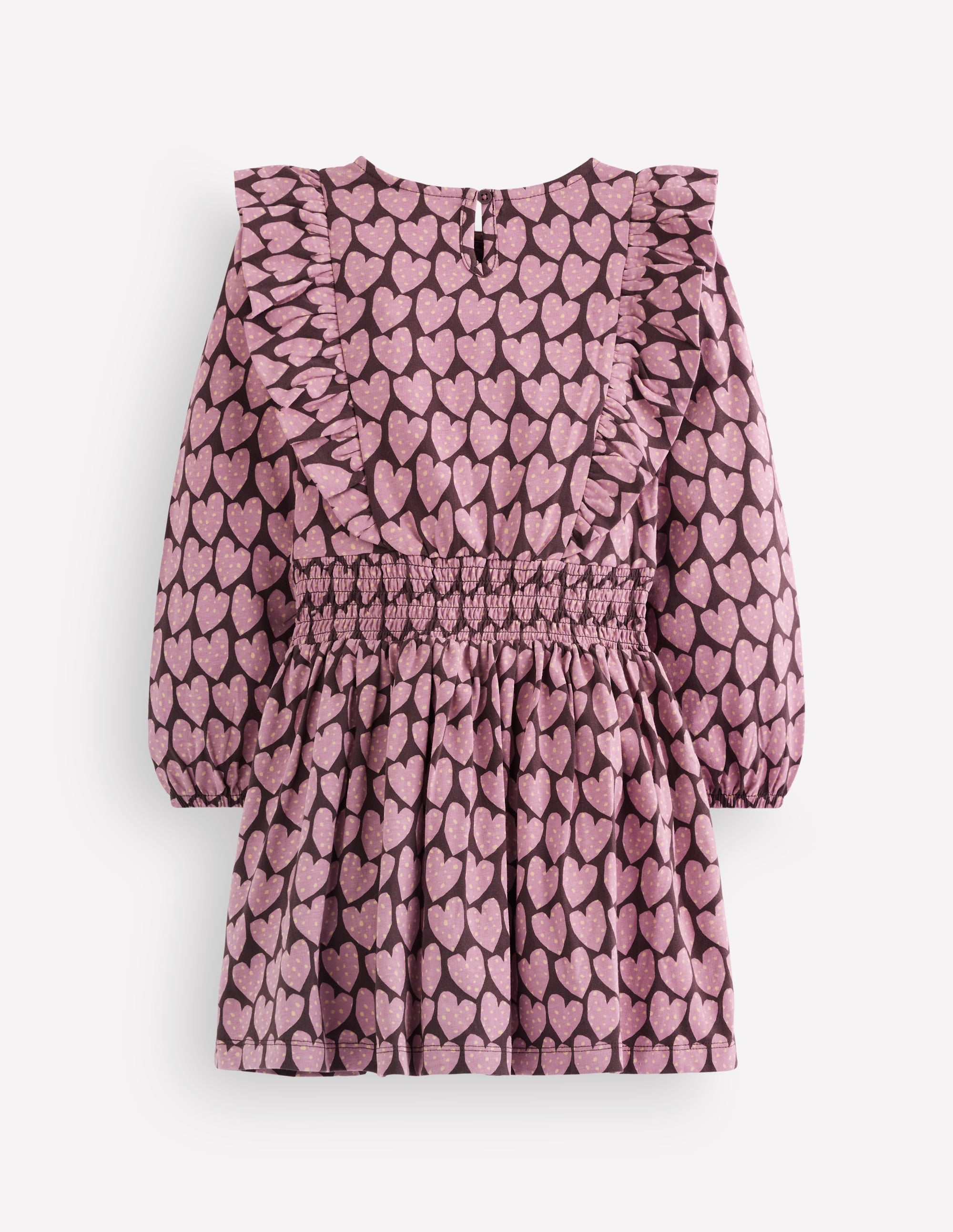 Suki Shirred Jersey Dress-Purple Hearts - Image 2