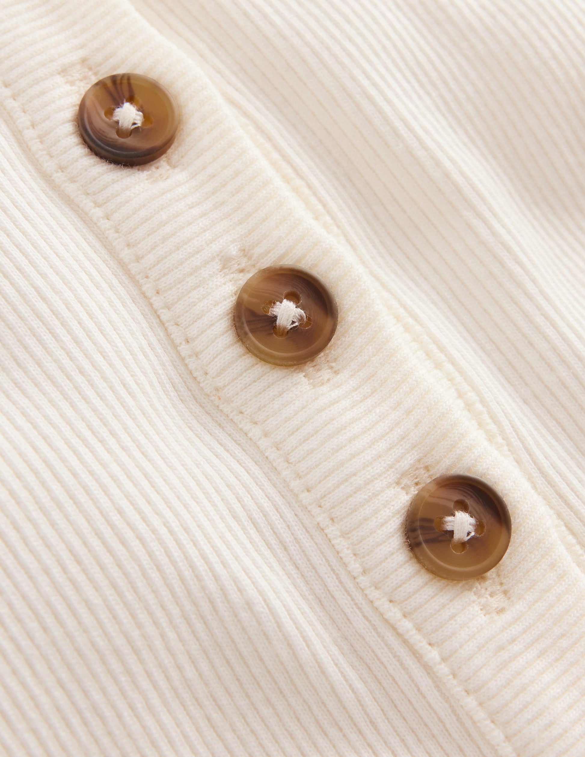 Henley Ribbed Vest-Soft Ivory-3