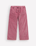 Draw Cord Trousers-Pink Heather
