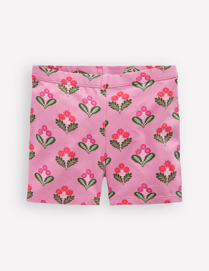 Cartwheel Shorts-Pink Woodblock