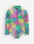 Long-sleeved Swimsuit-Multi Leopard