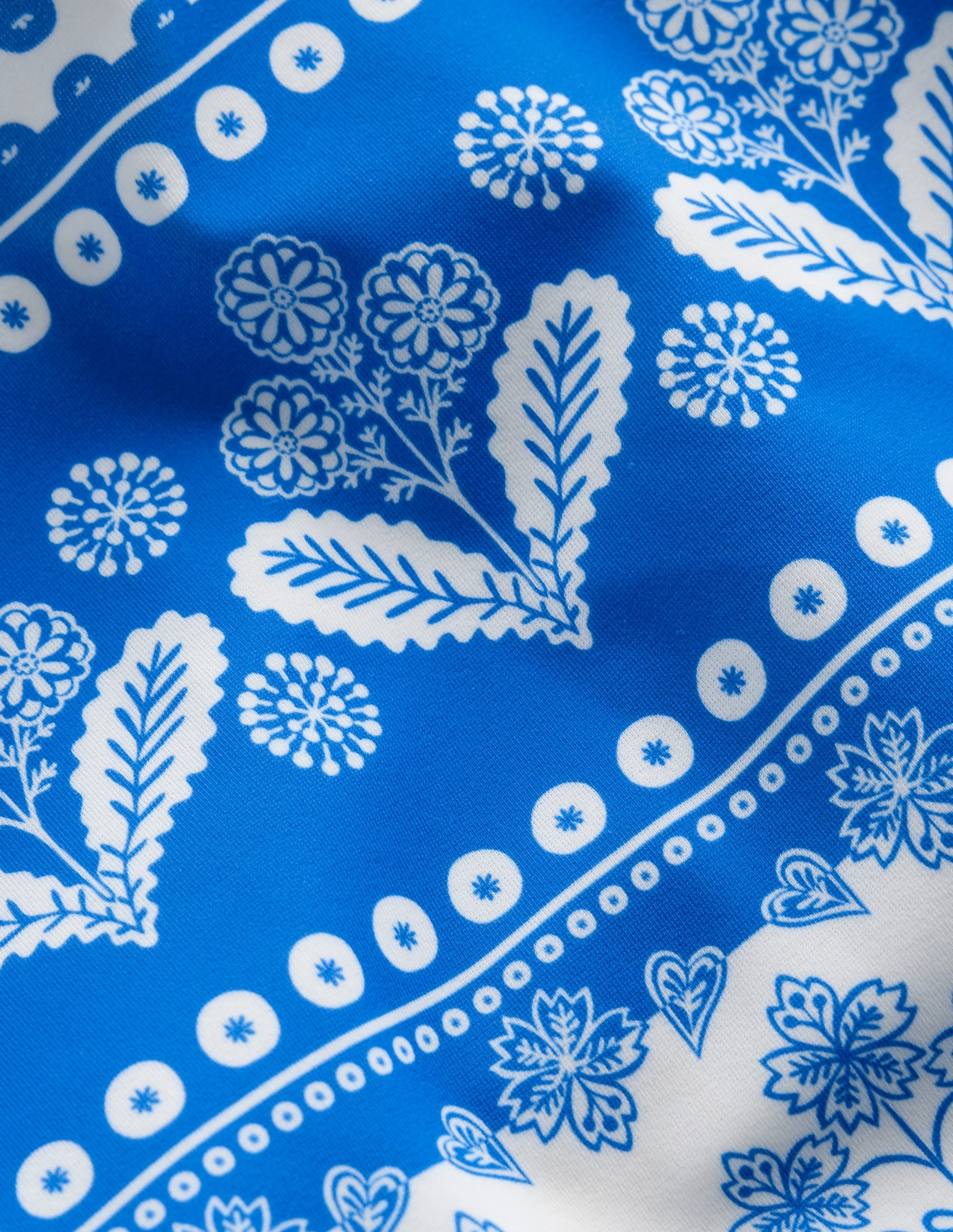 Sunsafe Patterned Rash Vest-Azure Blue Woodblock - Image 3