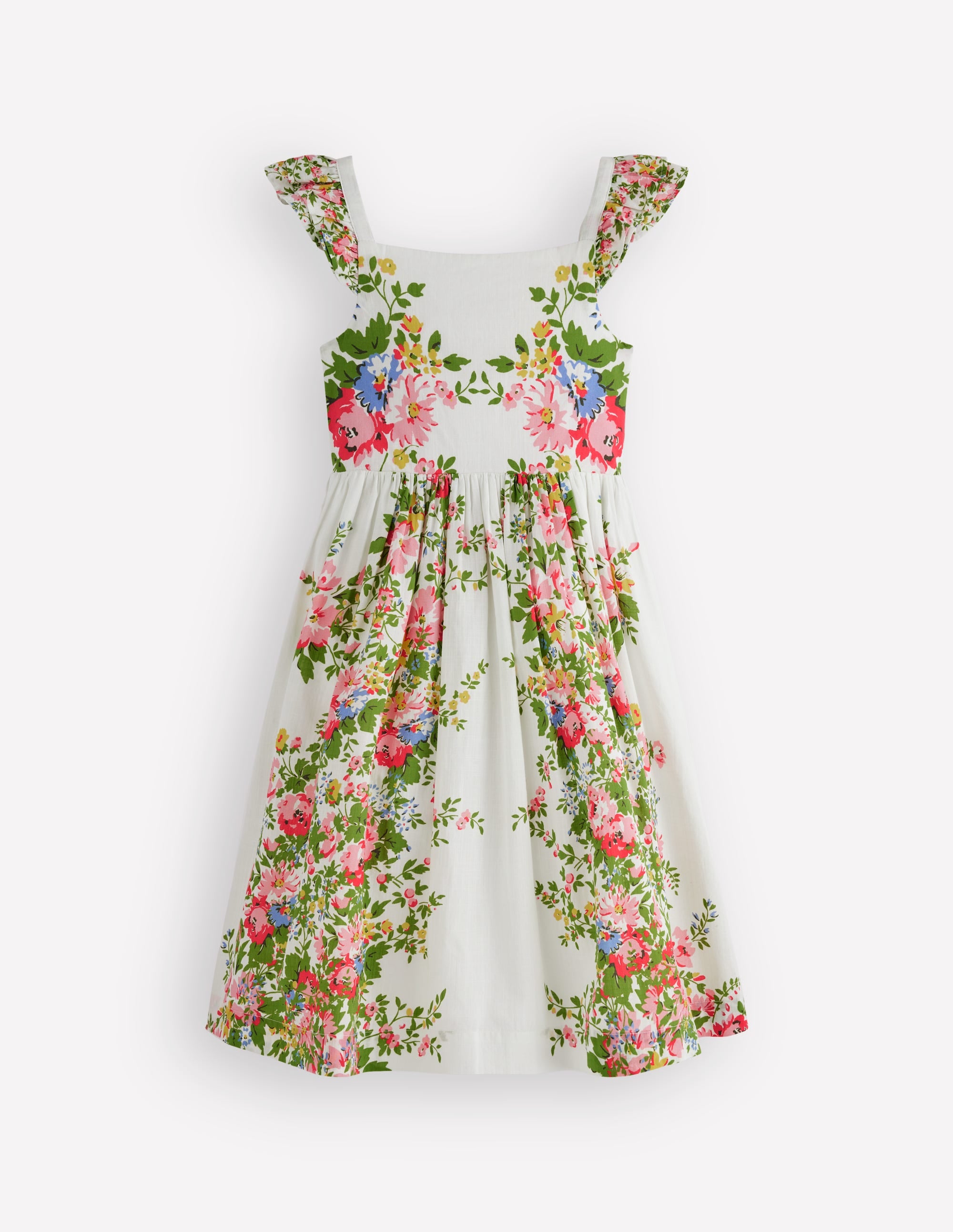 Annalisa Twirly Sundress-Soft Ivory Floral - Image 1
