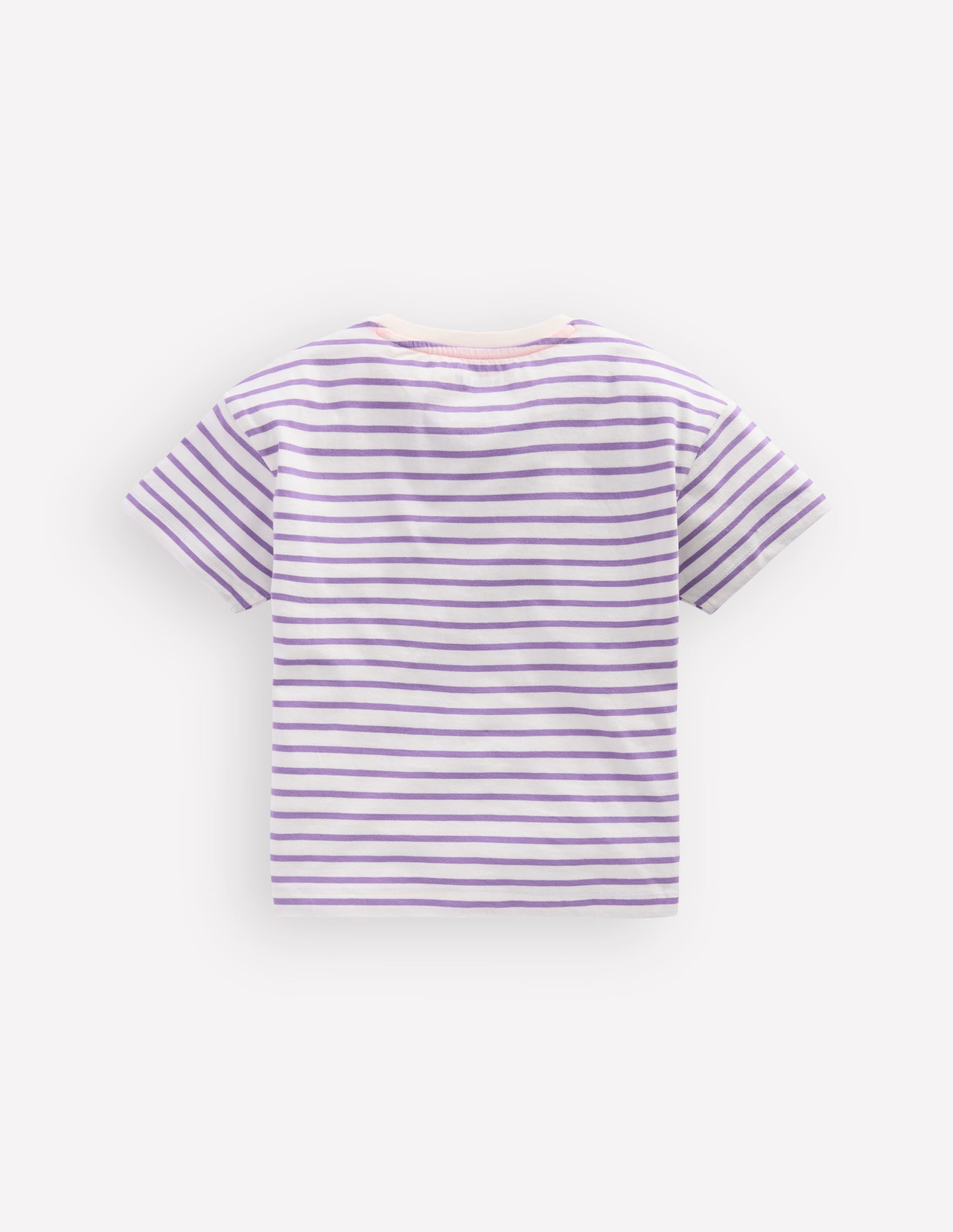 Easy Applique T-shirt-Aster Purple/ Ivory Shoes - Image 2