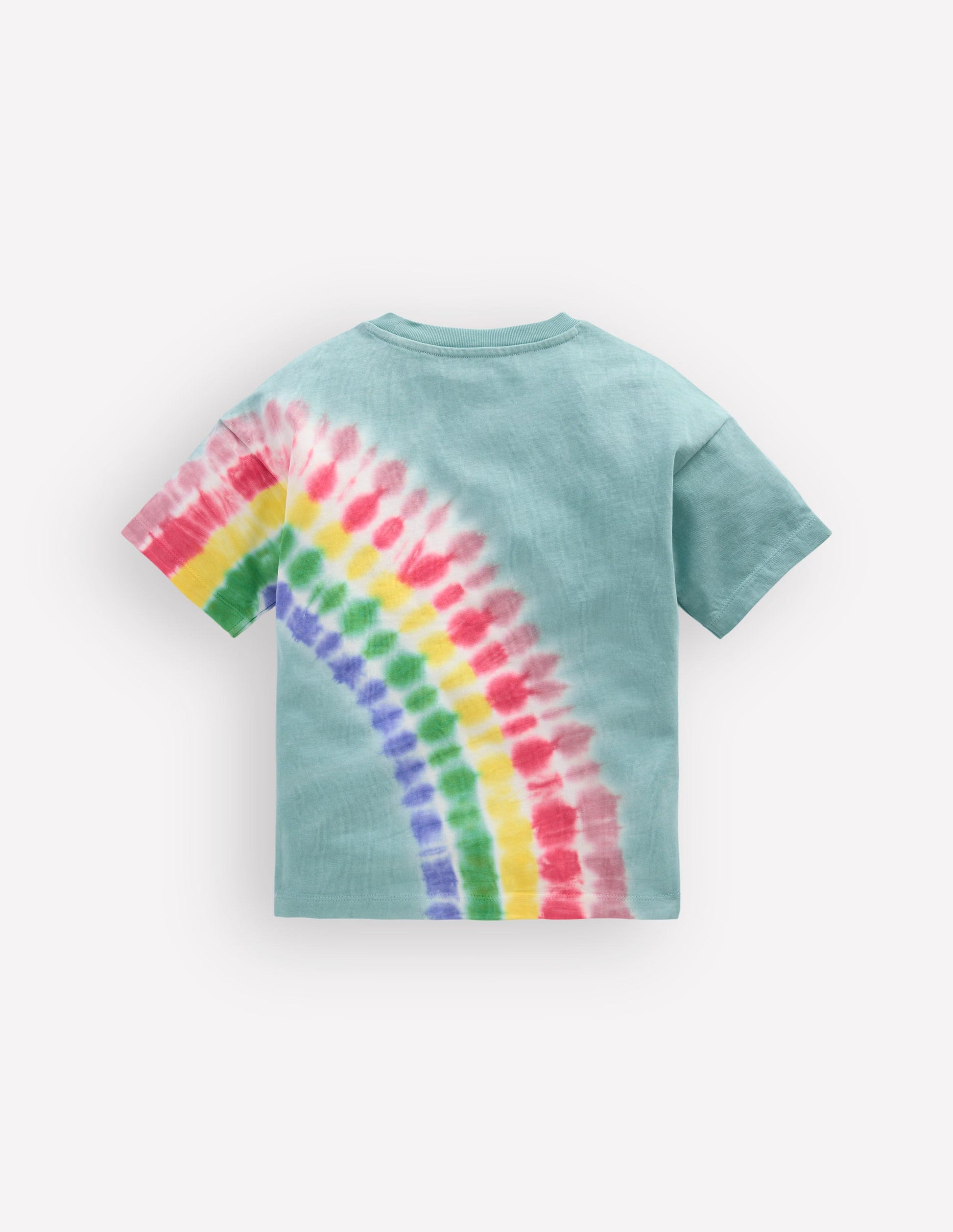 Tie Dye Logo Top-Dawn Blue Rainbow-2