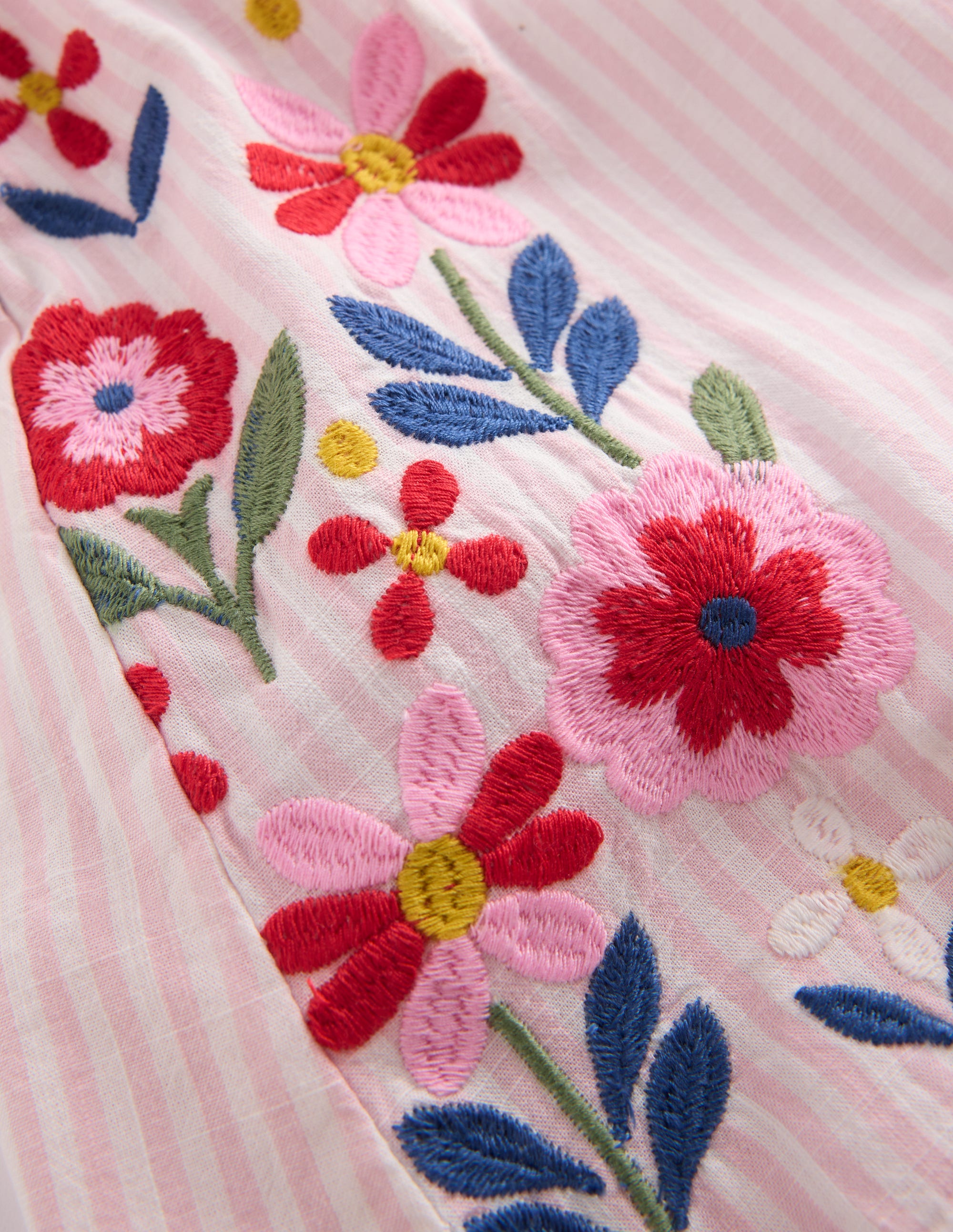 Woven Shell Top-Chalk Pink/ Ivory Floral - Image 3