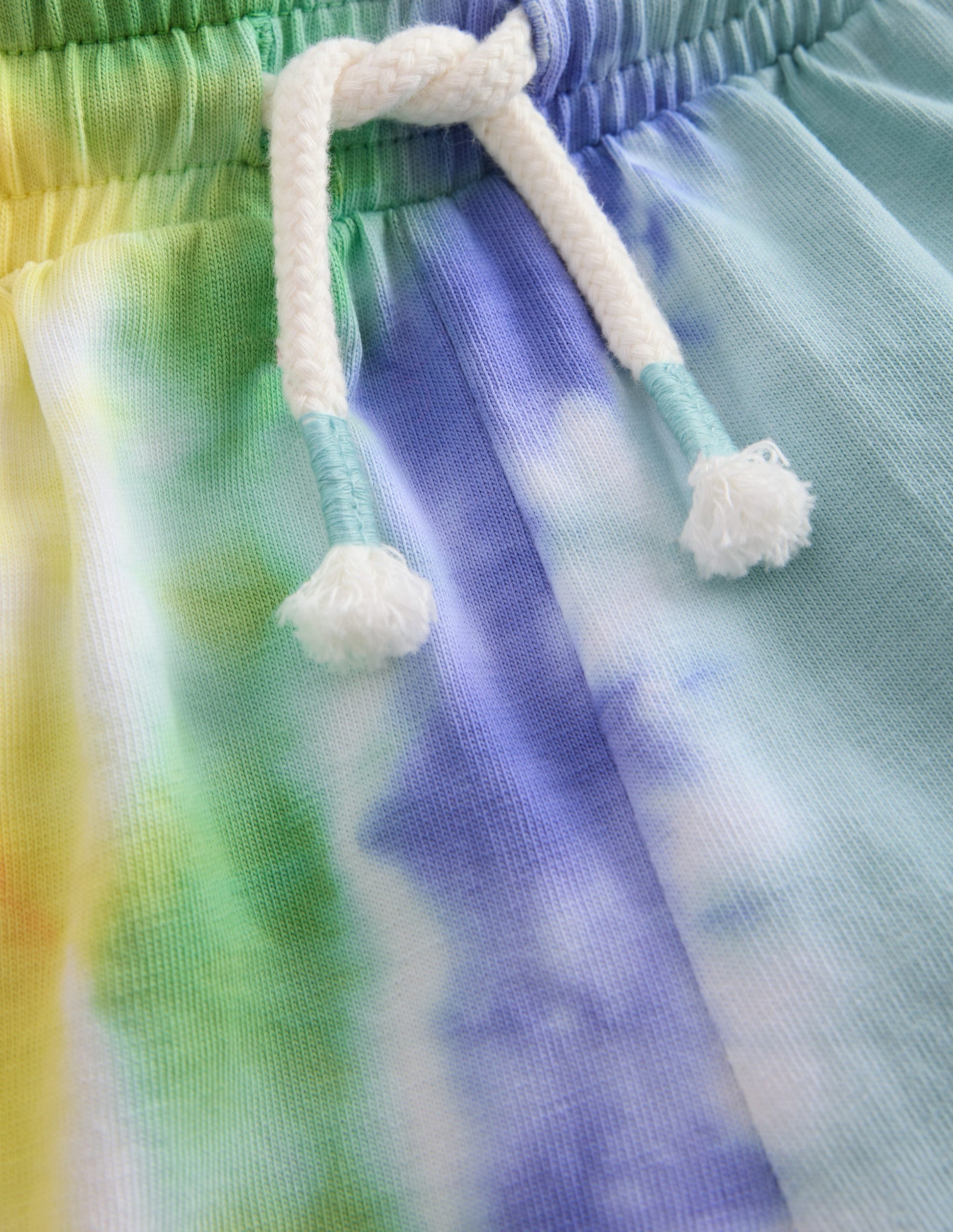 Tie Dye Logo Shorts-Dawn Blue Rainbow-4
