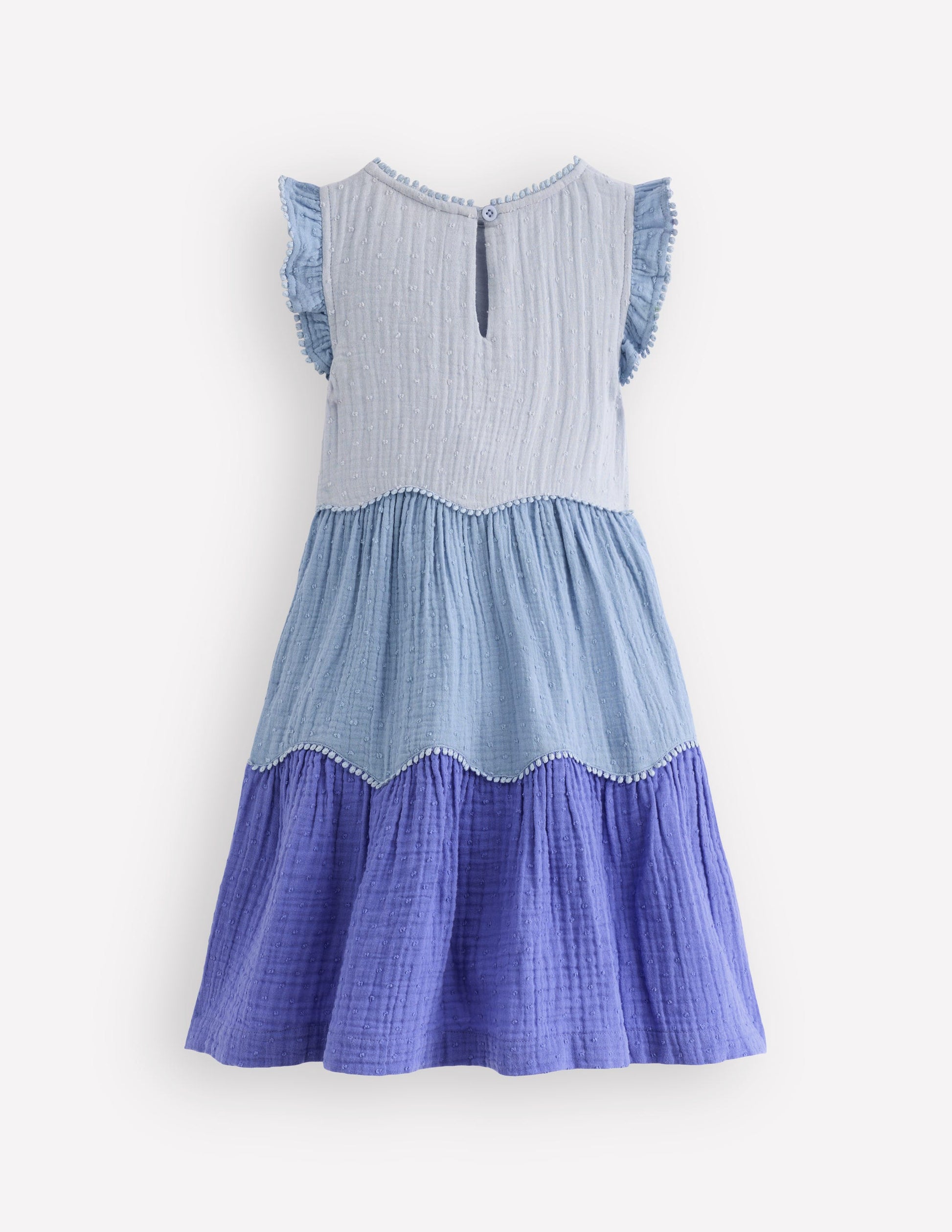 Double Cloth Twirly Dress-Forget Me Not Blue | Boden Global Double Cloth Twirly Dress-Forget Me Not Blue | Boden Global