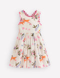 Harper Cross-Back Dress-Soft Ivory Jungle