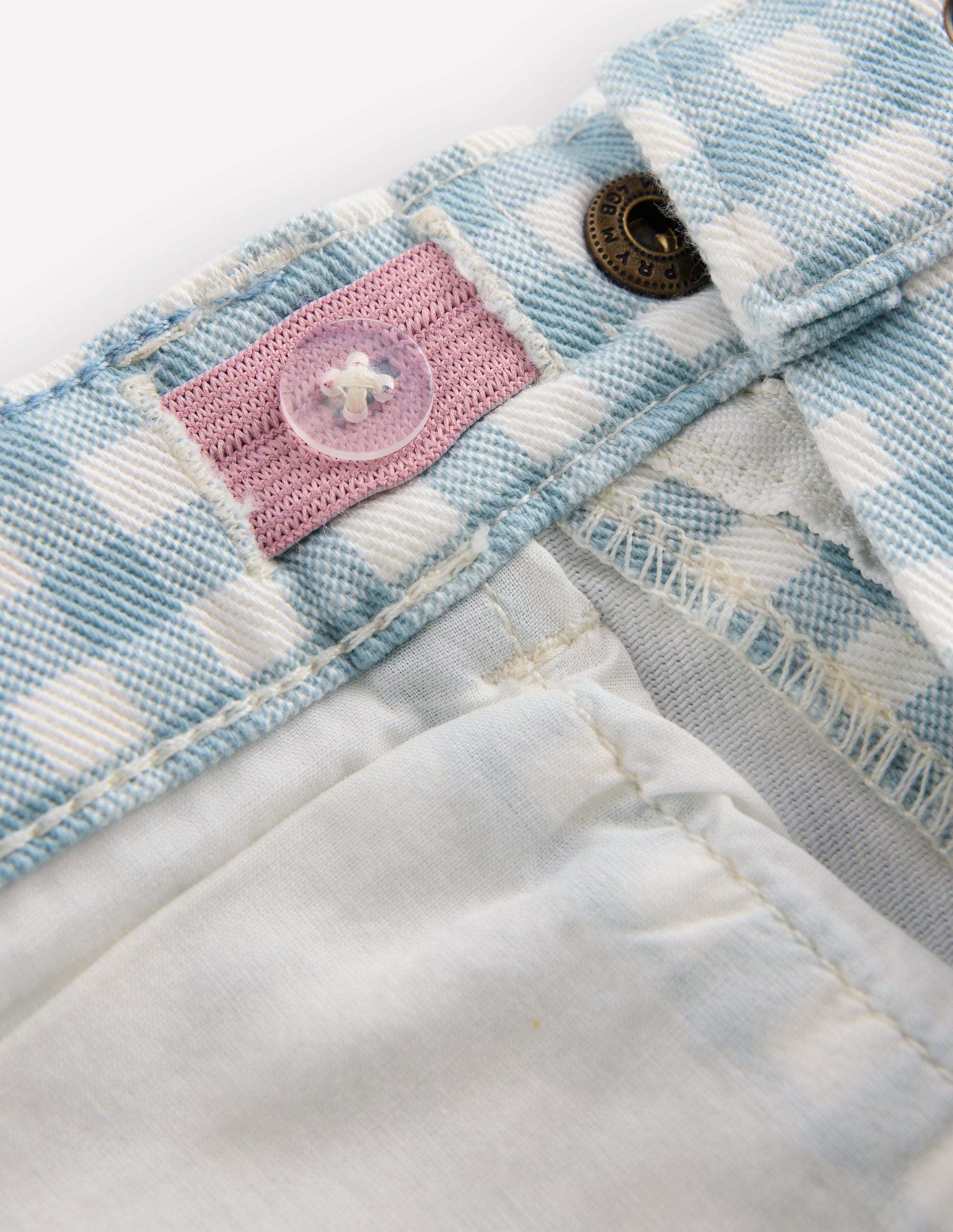 Capri Trousers-Blue Gingham-7