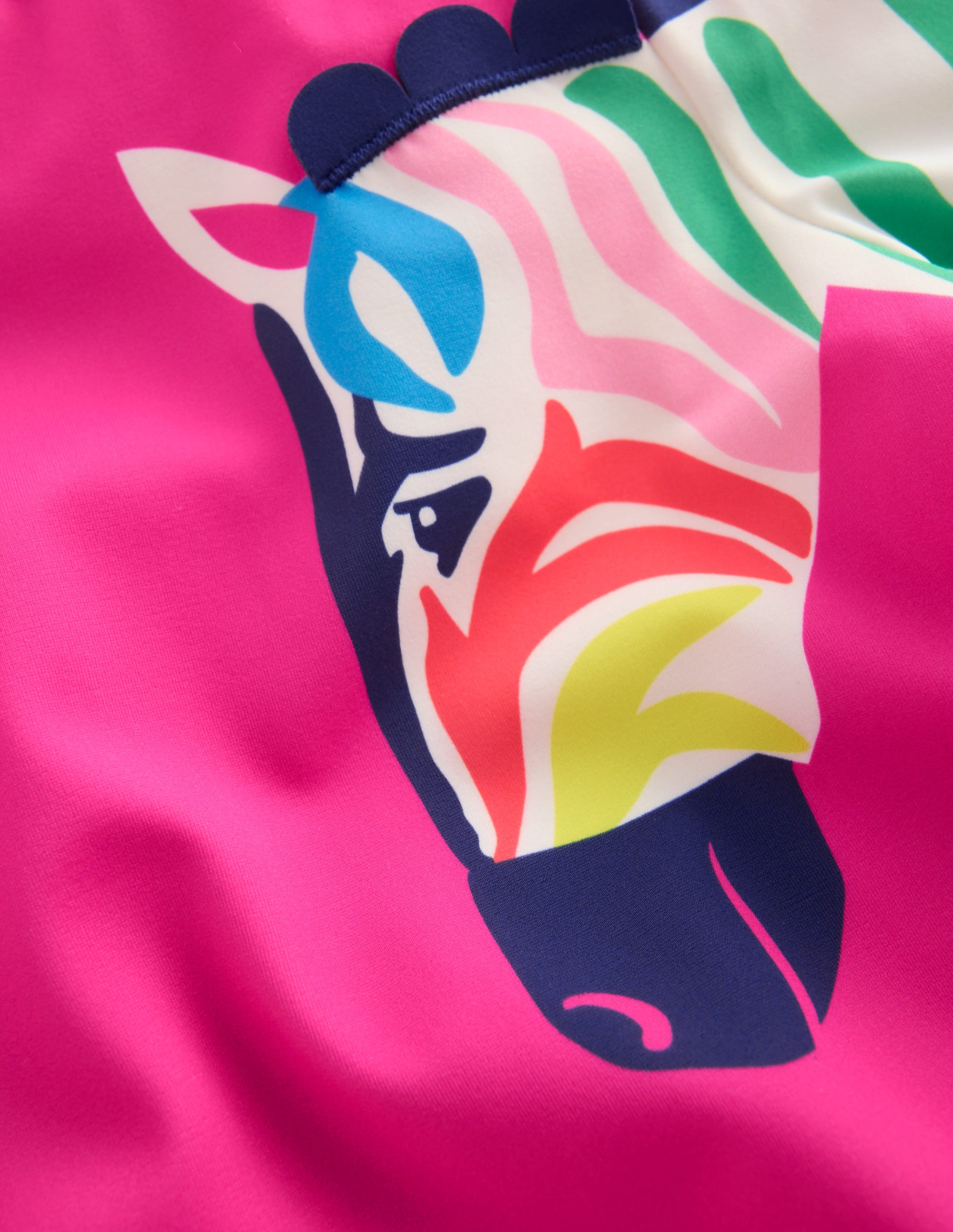 Appliqué Rash Vest Set-Raspberry Pink Zebra - Image 3