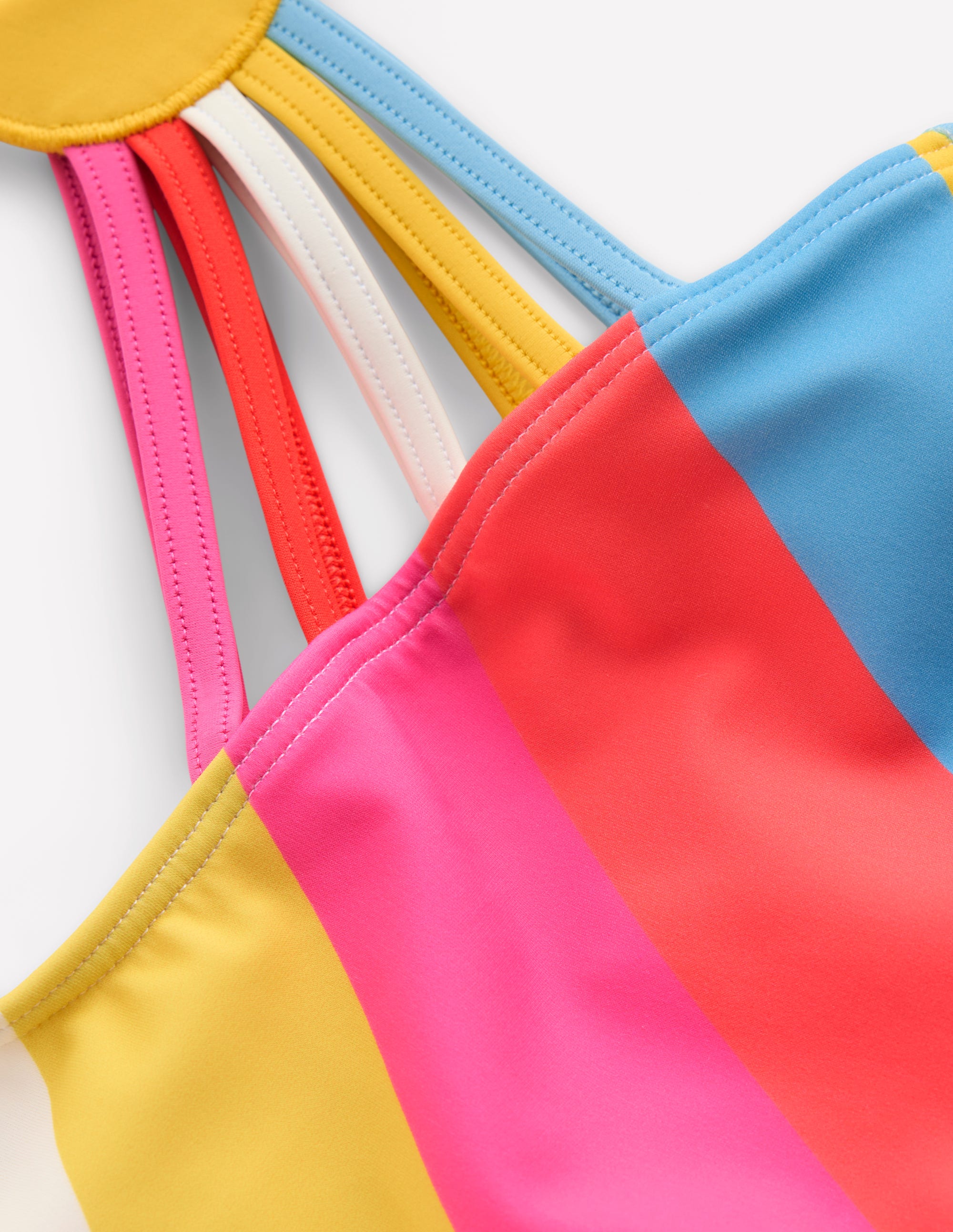 One Shoulder Ray Swimsuit-Rainbow - Image 7