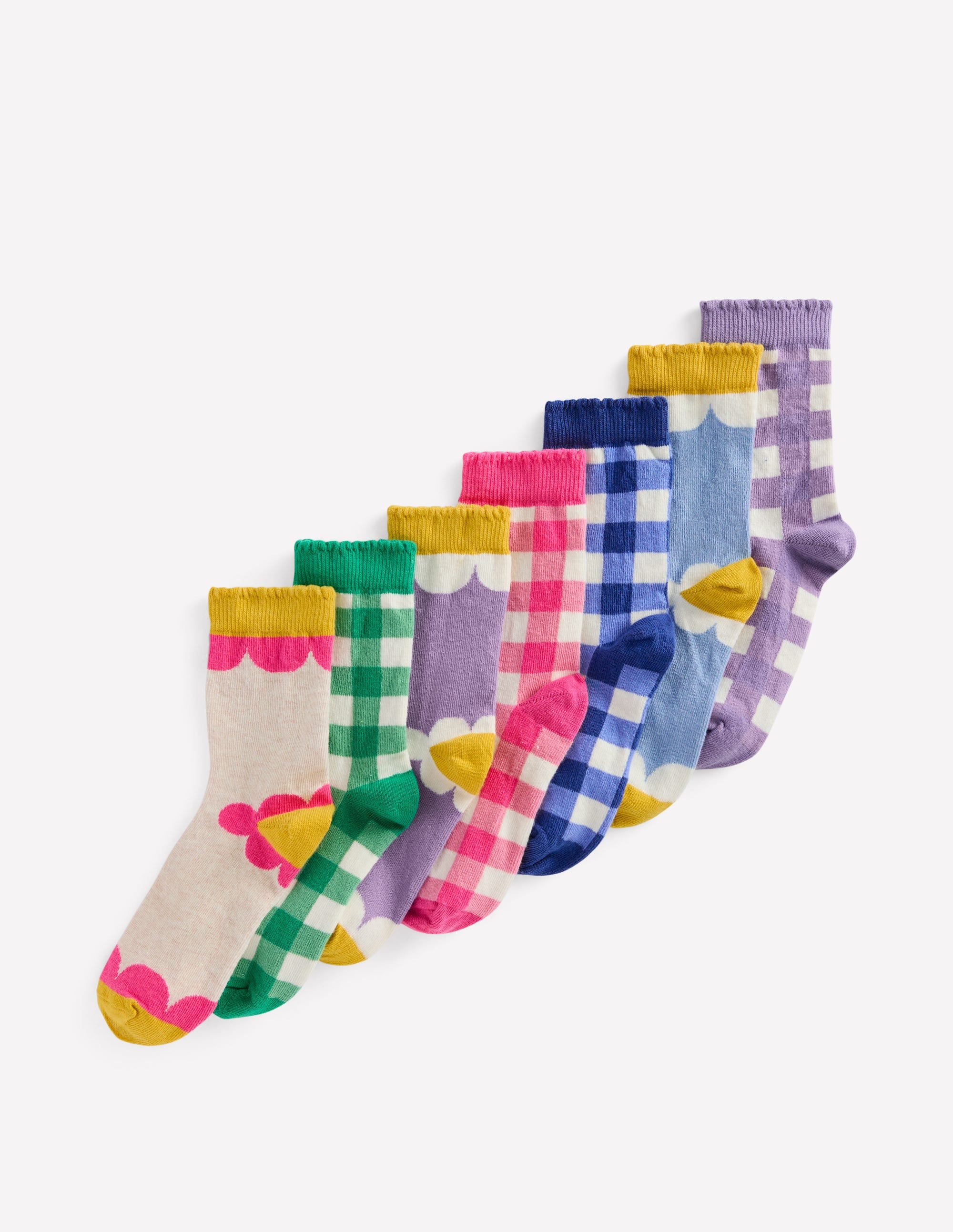 Socks 7 Pack-Flower - Image 1