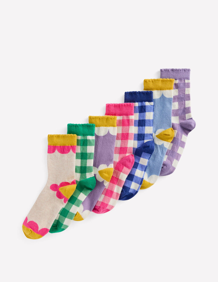 Socks 7 Pack-Flower