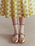 Scallop Mary Janes-Gold