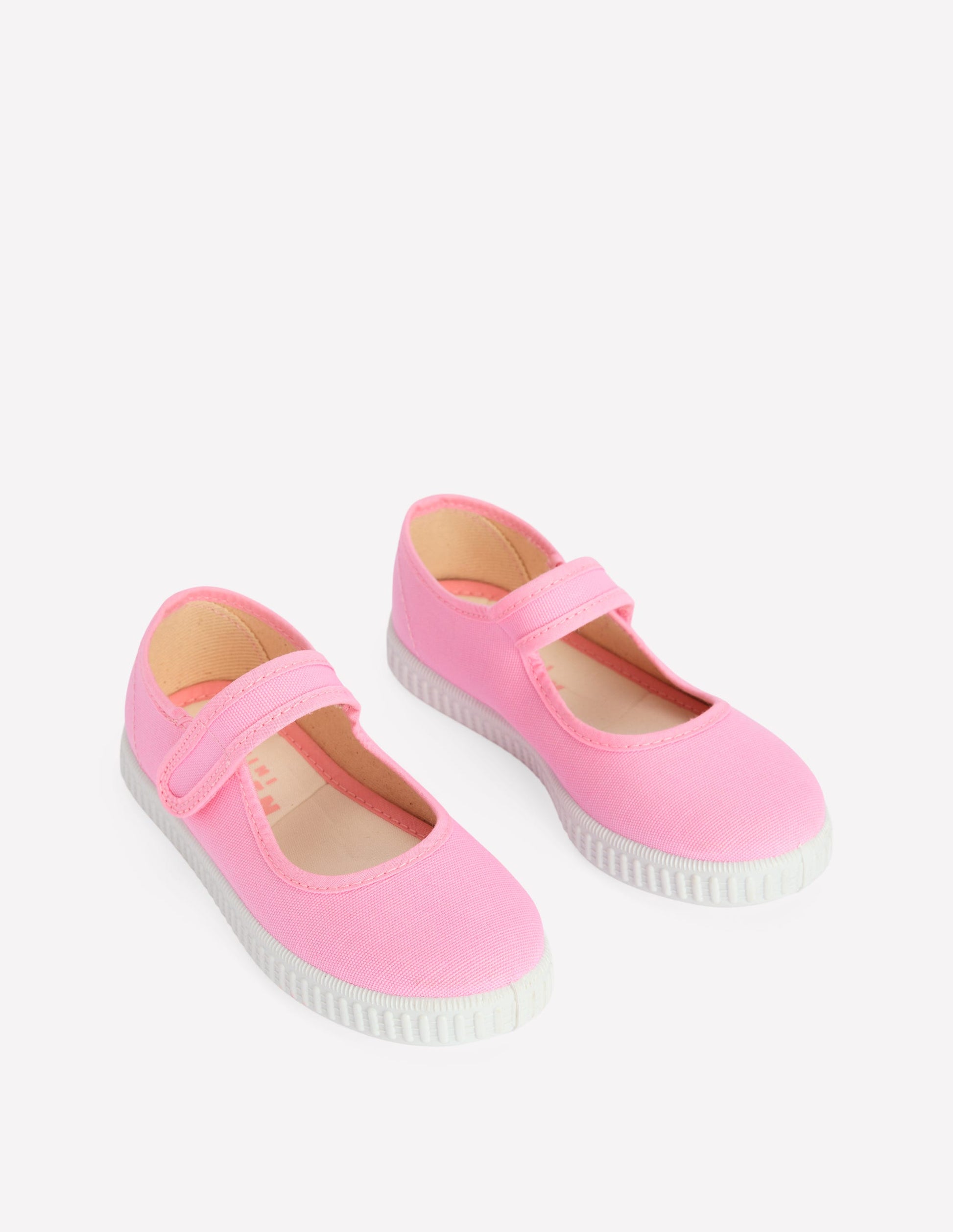 Canvas Mary Janes-Pink-2