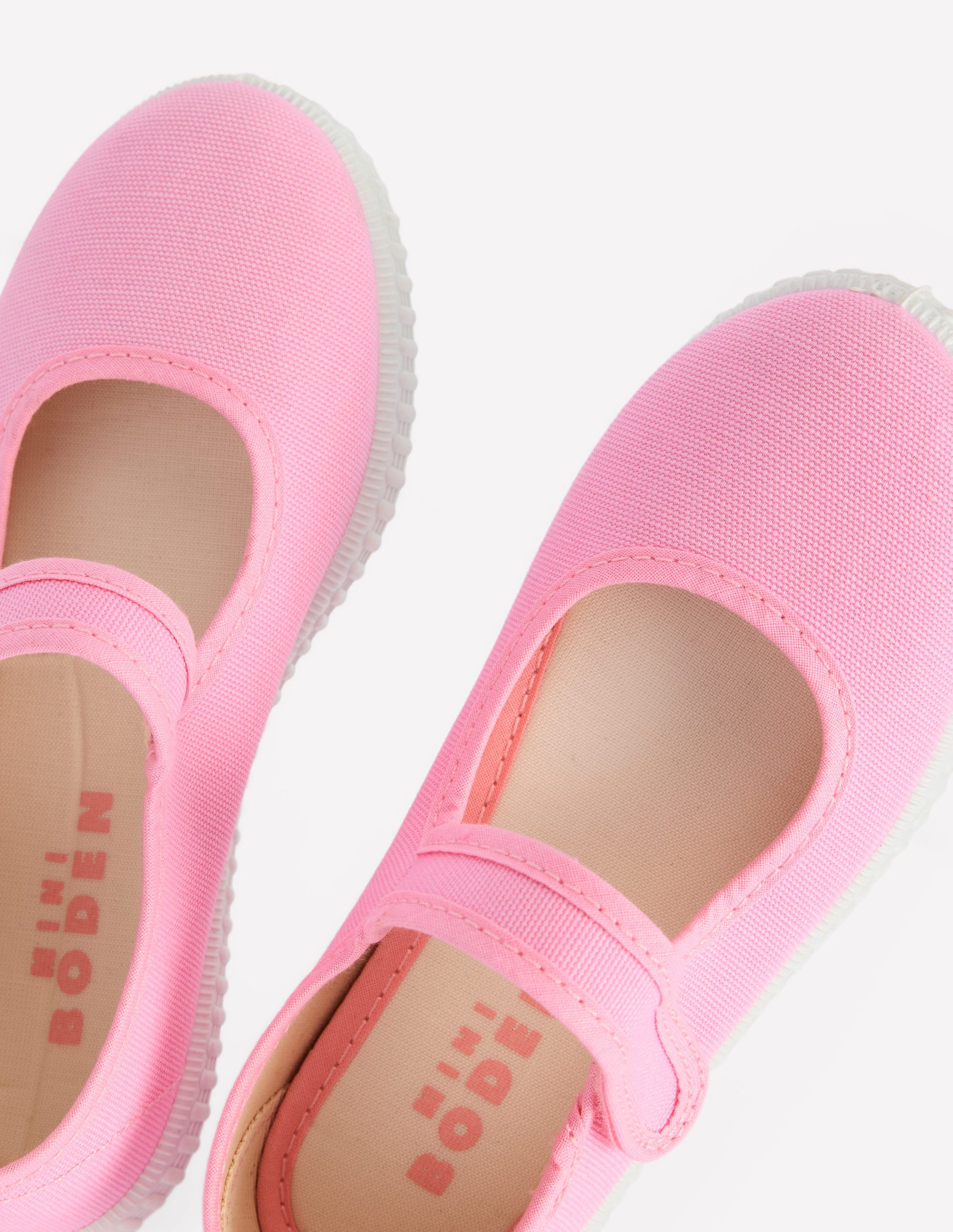 Canvas Mary Janes-Pink-3