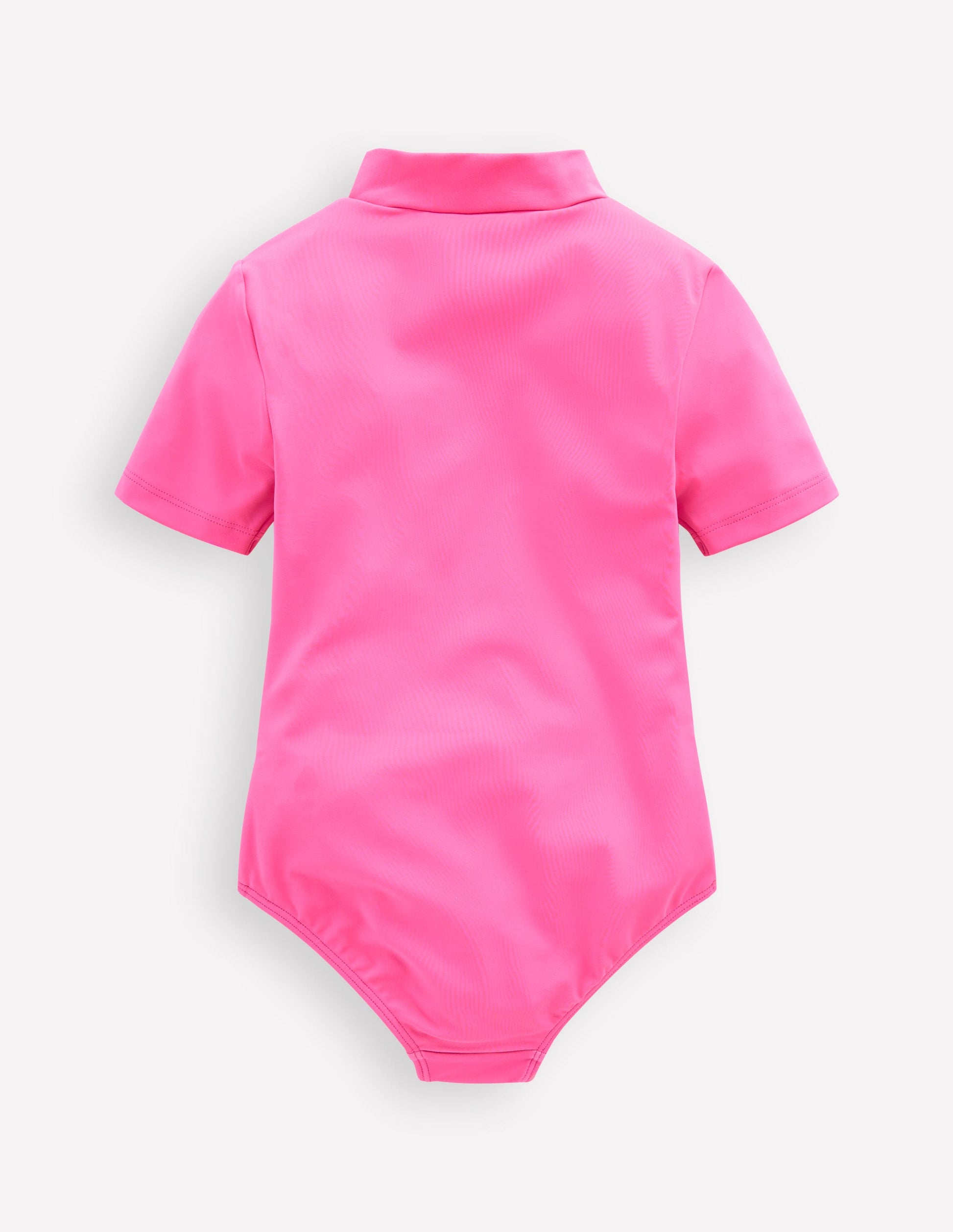 Short Sleeve Swimsuit-Cinnamon Red Sixties Sunrise-2