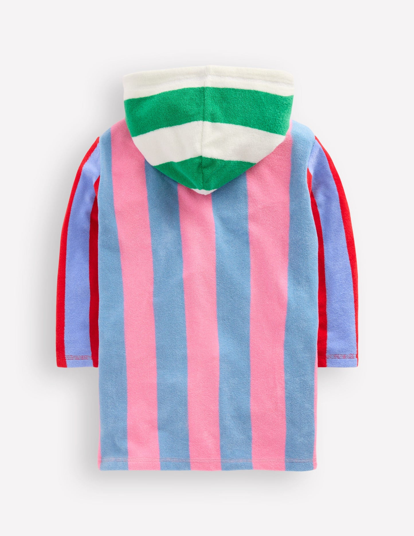 Romie Towelling Zip Throw-On-Multi Hotchpotch Stripe