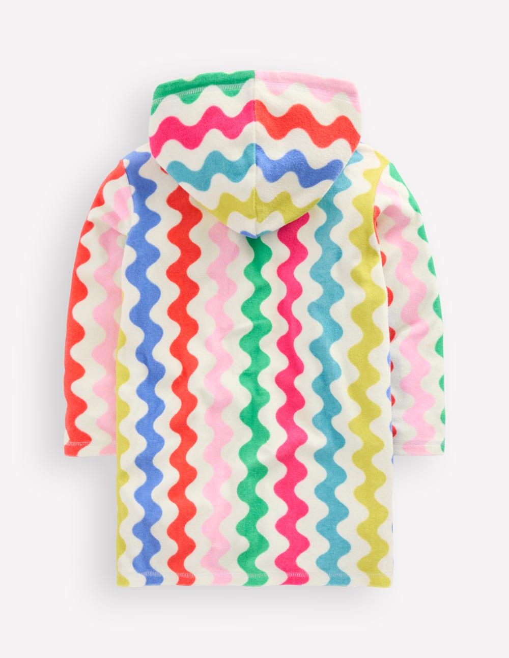 Romie Towelling Zip Throw-On-Multi Rainbow Wave - Image 2