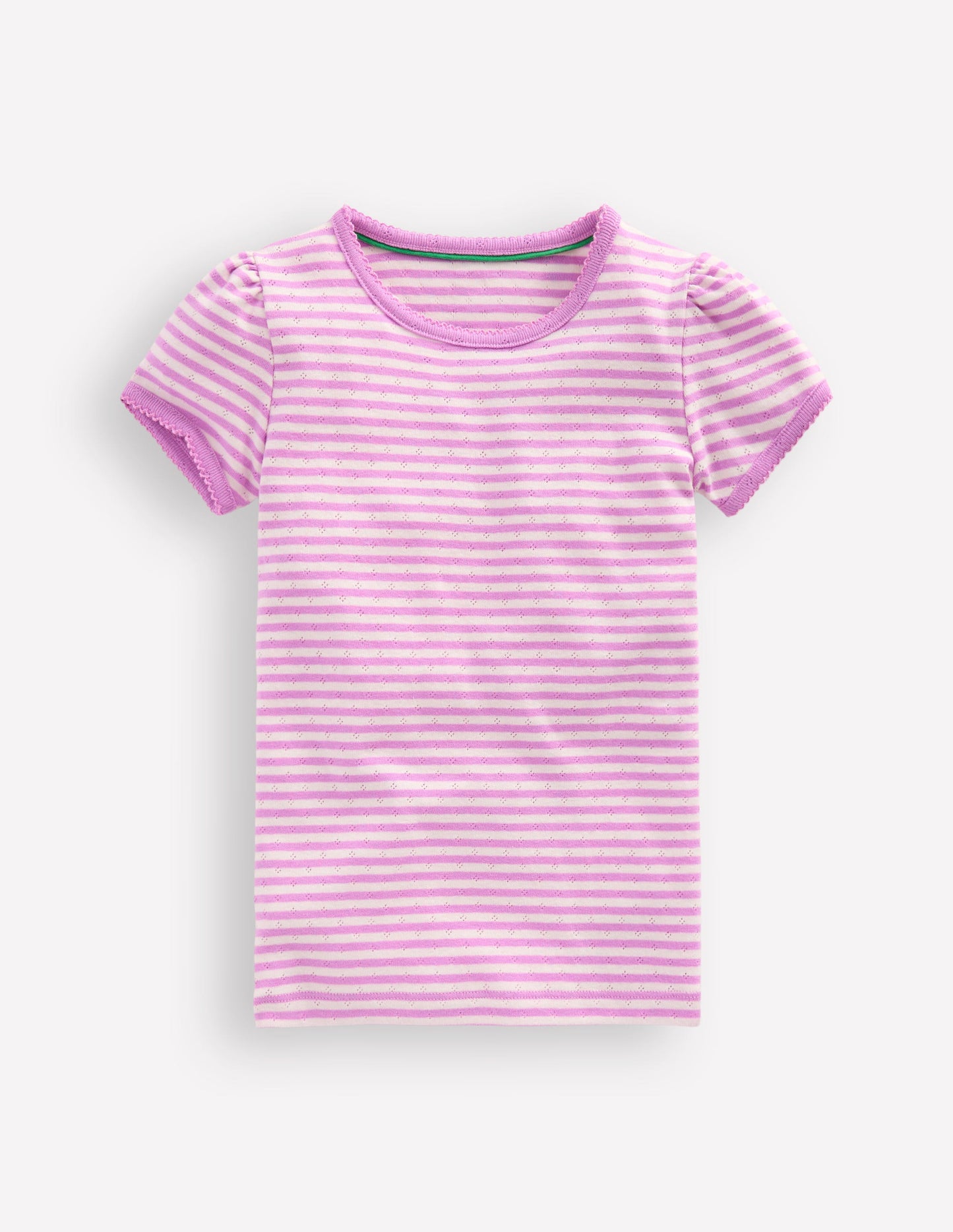 Short Sleeve Pointelle Top-Sugared