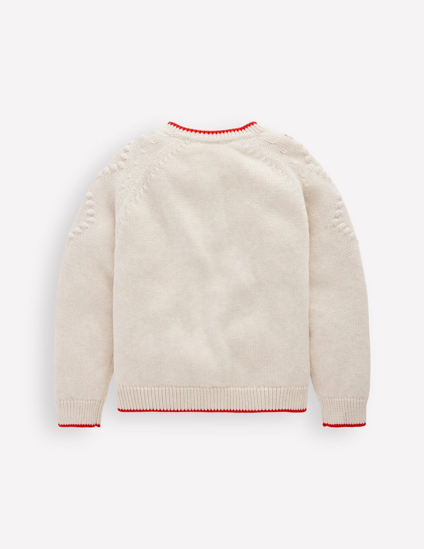 Cotton Embroidered Cardigan-Ecru Marl Flowers