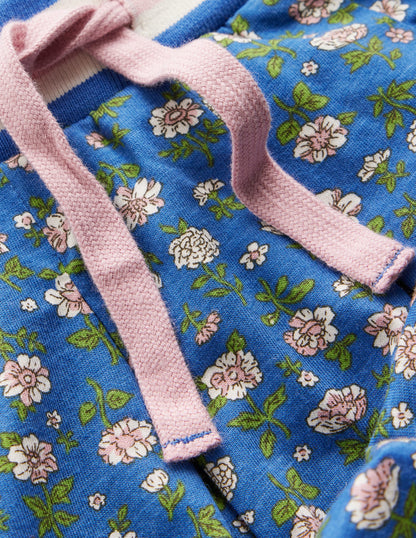 Pleated Jersey Skort-Bluejay Garden Flower-3