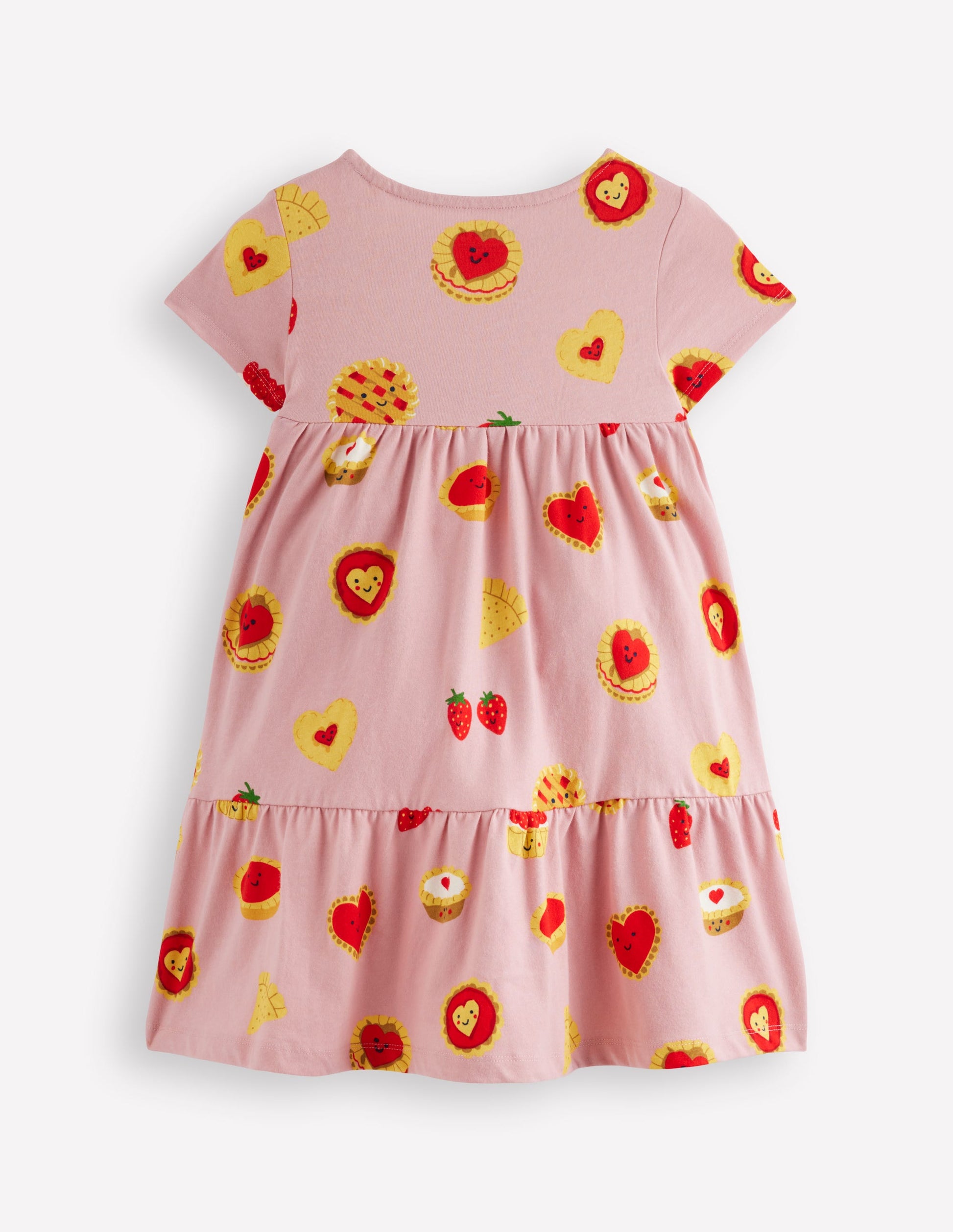 Ariel Twirly Jersey Dress-Vintage Pink Sweet Treats | Boden Global Ariel Twirly Jersey Dress-Vintage Pink Sweet Treats | Boden Global