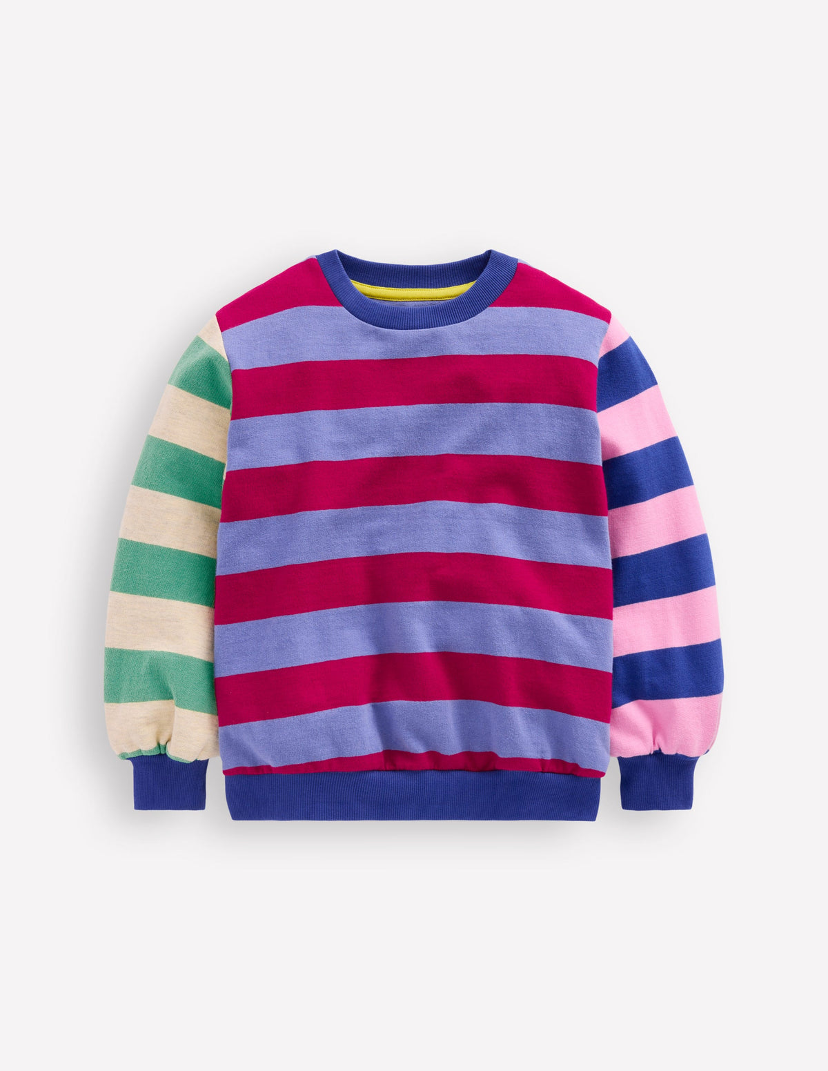 Printed Sweatshirt-Multi Hotch Potch Stripe - Image 1