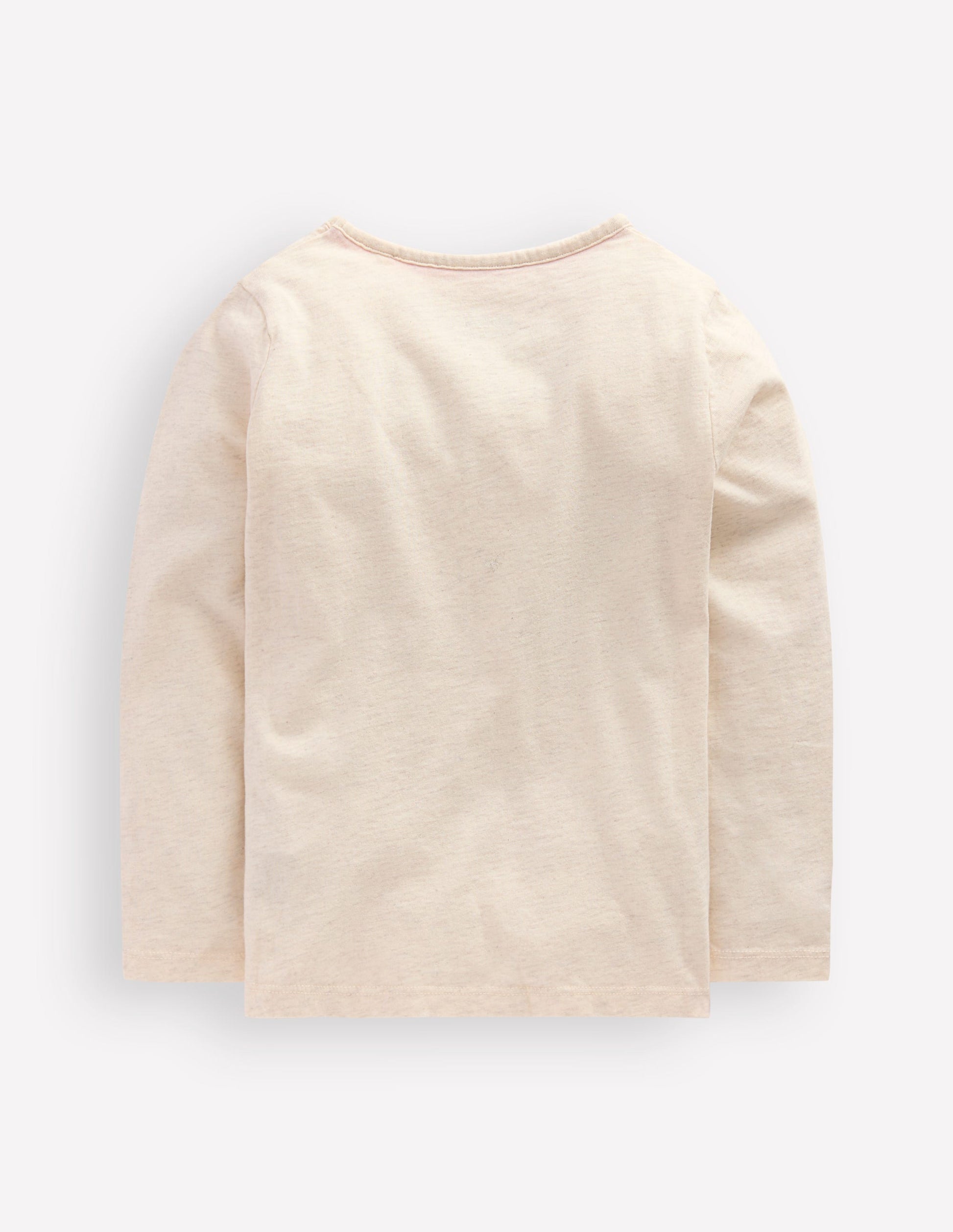 Long Sleeve Bouclé T-shirt-Oatmeal Marl Rollerskate-2