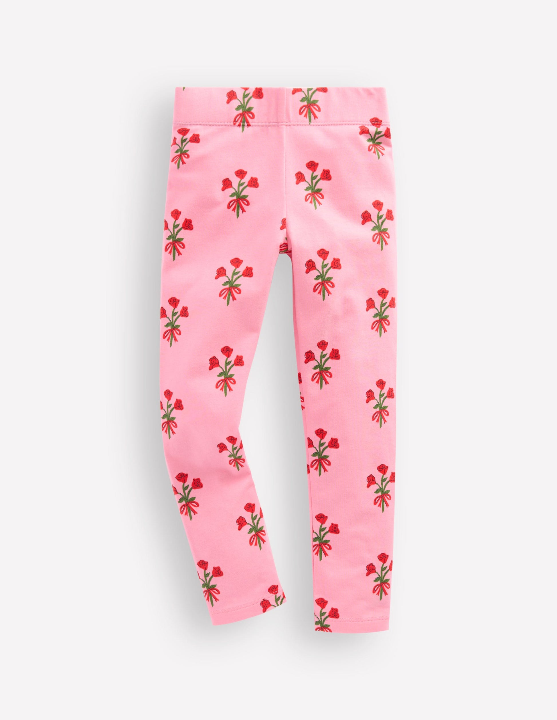 Fun Leggings-Bubblegum Pink Posy-1