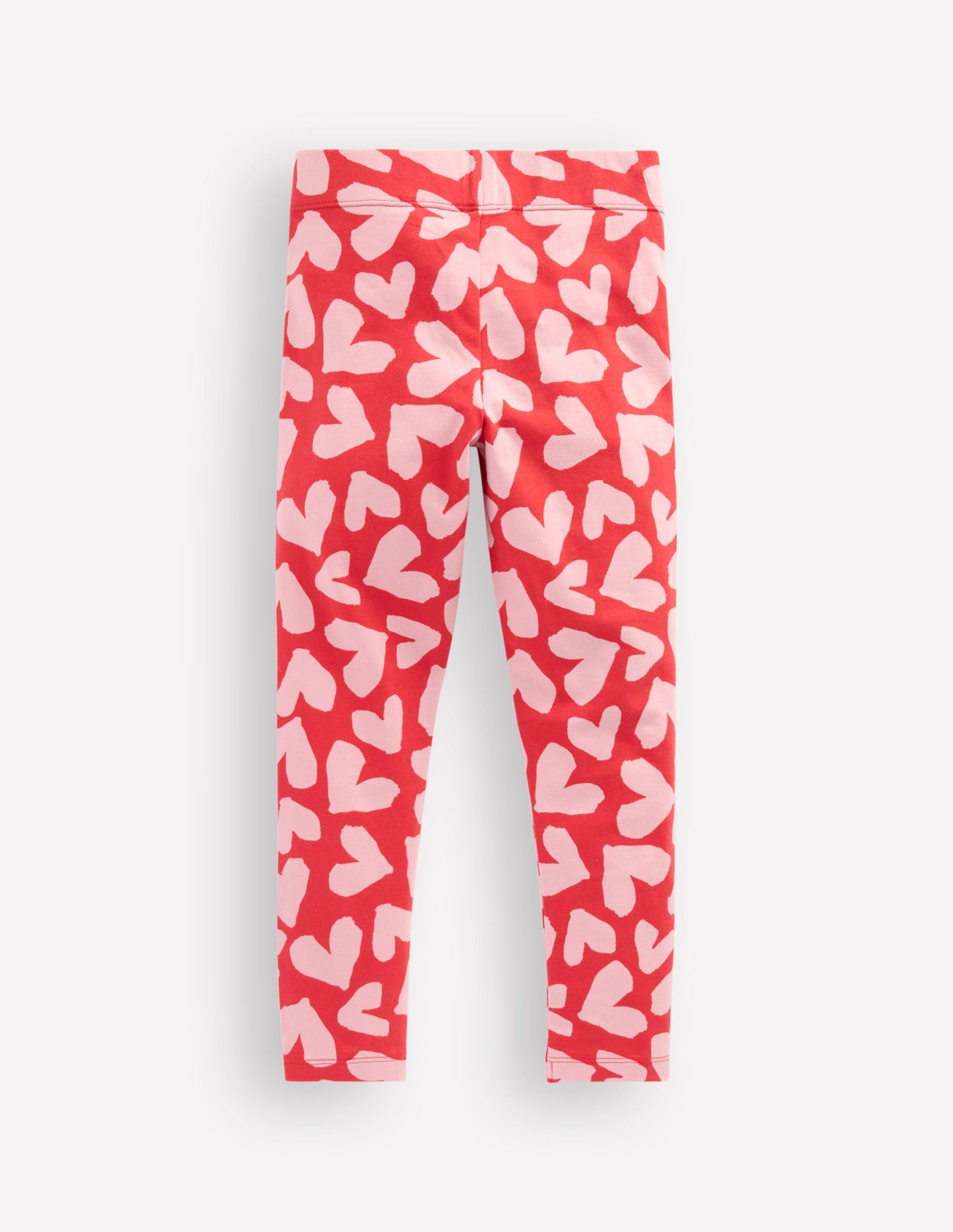 Fun Leggings-Red Hearts