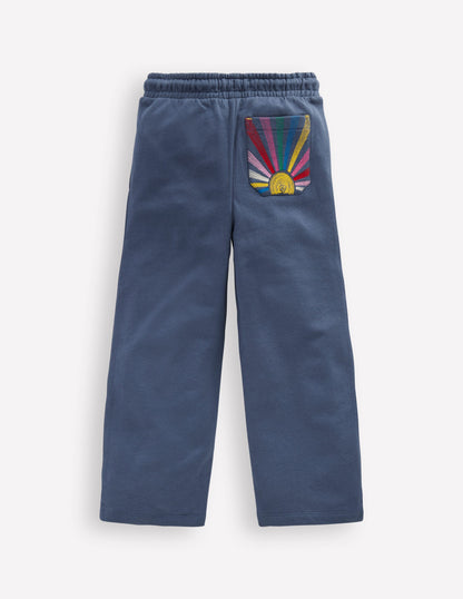 Bobbie Appliqué Joggers-Vintage Indigo Sun-2