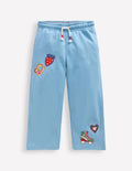 Bobbie Appliqué Joggers-Glacier Lake Badges